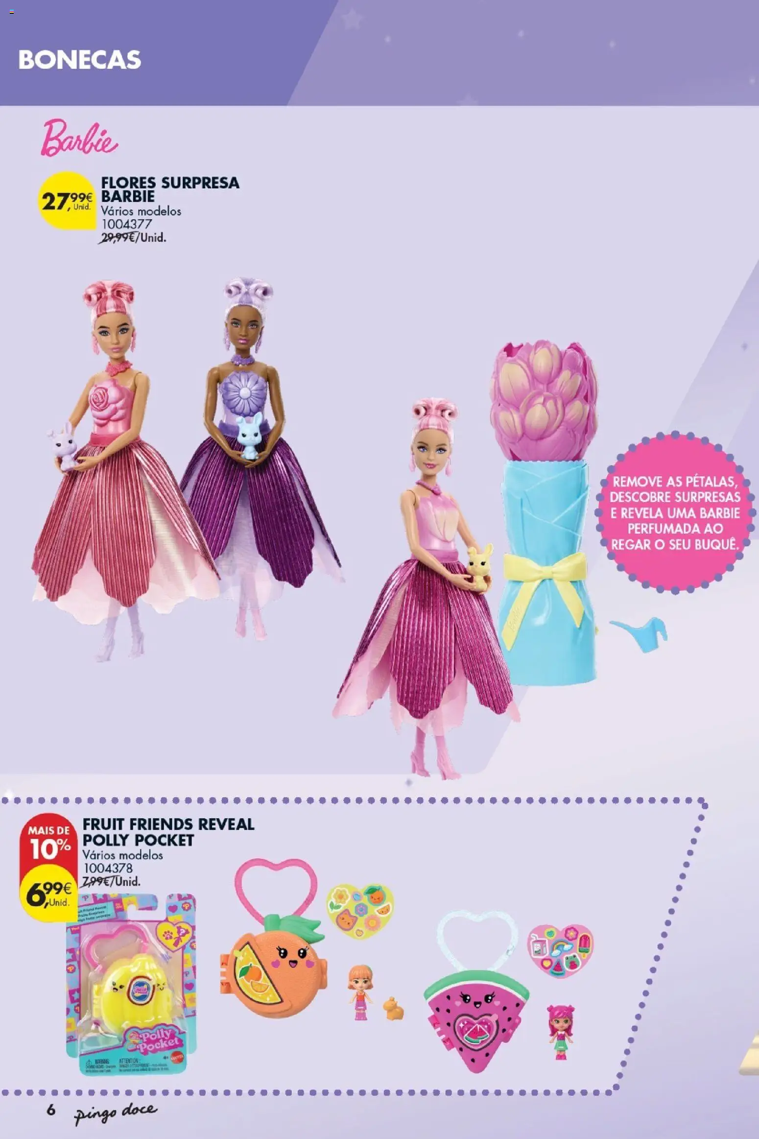 Pingo Doce Folheto Bazar Dia da Criança │ válido de 19.05.2026 | Página: 6 | Produtos: Flores