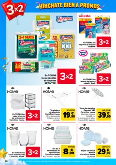 Vista previa Carrefour folleto válido desde el 24/09/2026 | Página: 60 | Productos: Vasos, Tabla de planchar, Funda, Bayetas
