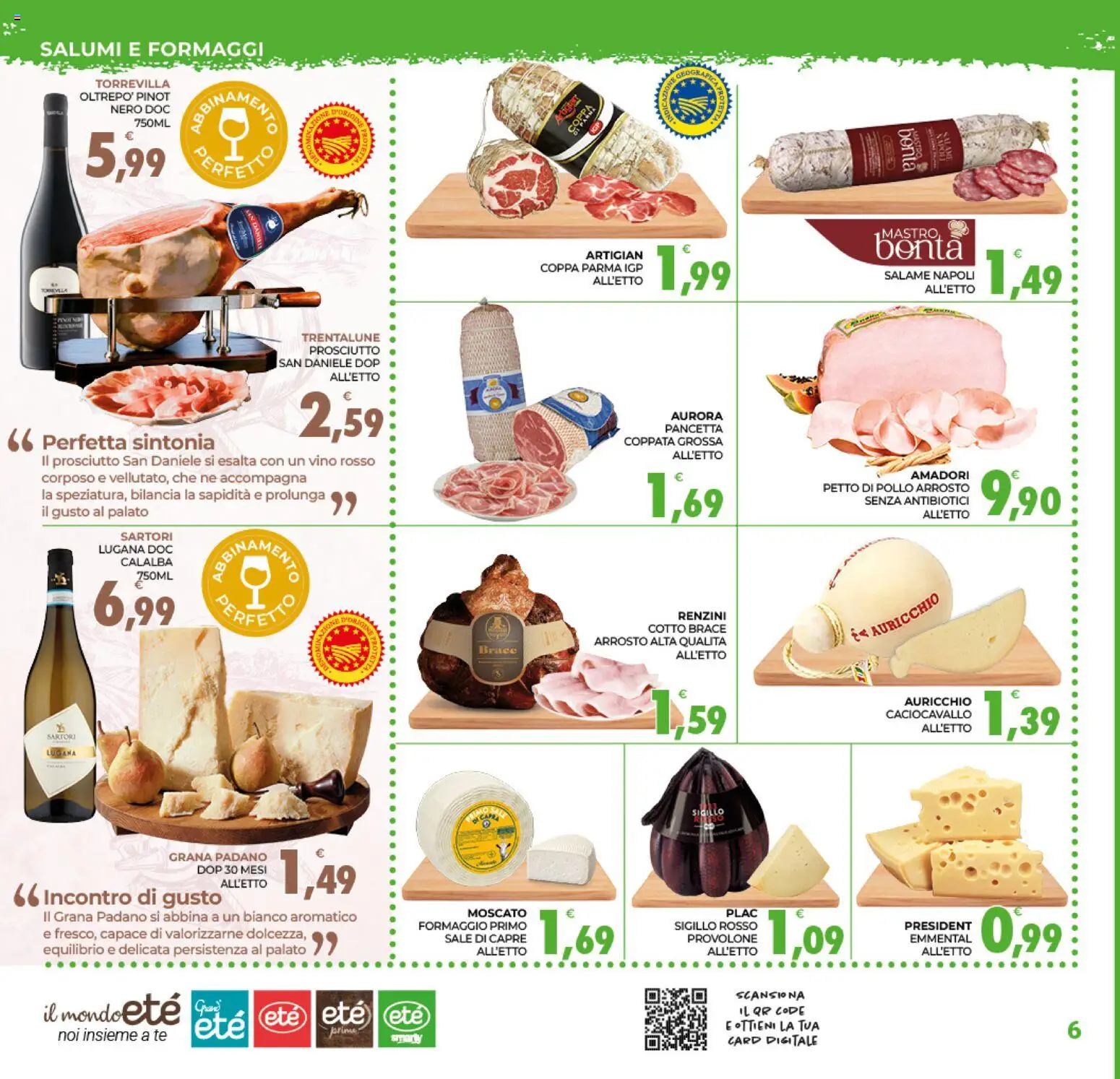 Volantino Eté del 19/08/2026 | Pagina: 6 | Prodotti: Petto di Pollo, Formaggio, Bilancia, Pollo arrosto