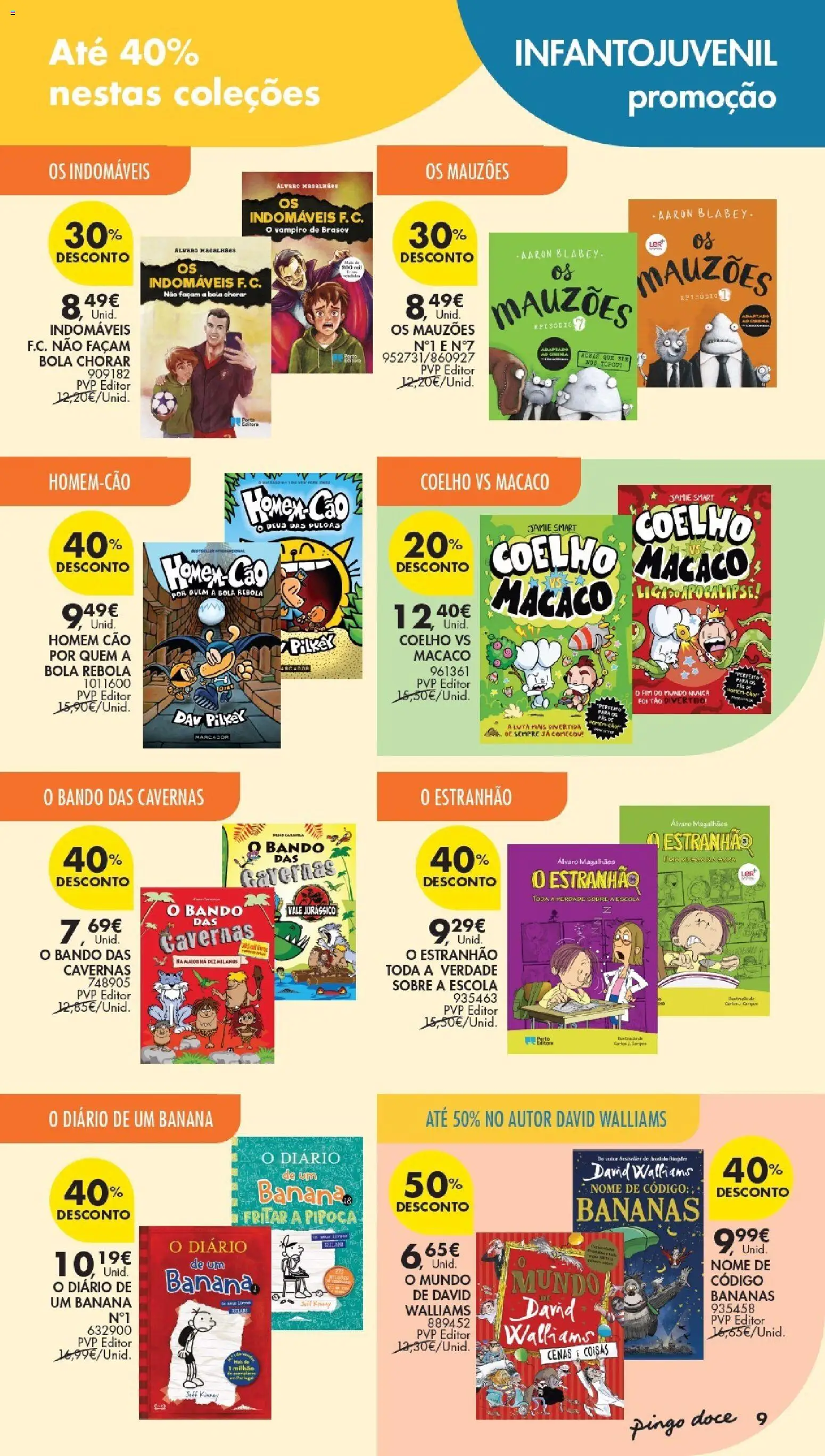 Pingo Doce Bazar Feira do Livro │ válido de 30/06/2026 | Página: 9 | Produtos: Banana, Bananas, Coelho