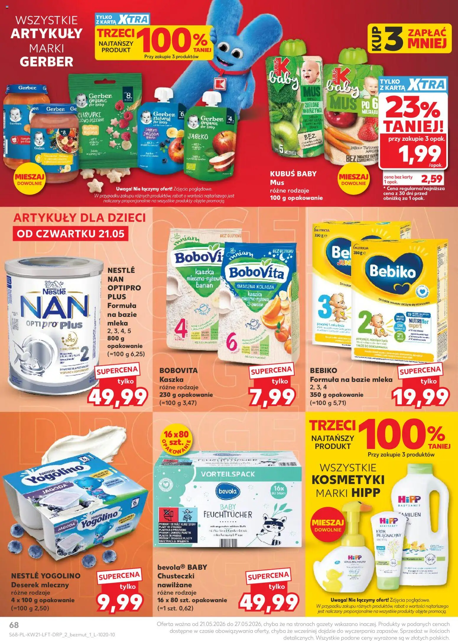 Kaufland gazetka od 21.05.2026 | Strona: 68 | Produkty: Karta, Chrupki, Mleka, Banan