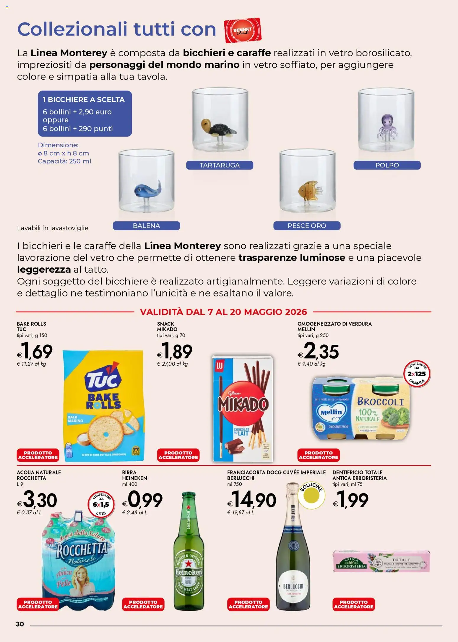 Volantino bennet del 07.05.2026 | Pagina: 30 | Prodotti: Dentifricio, Pesce, Polpo, Sale