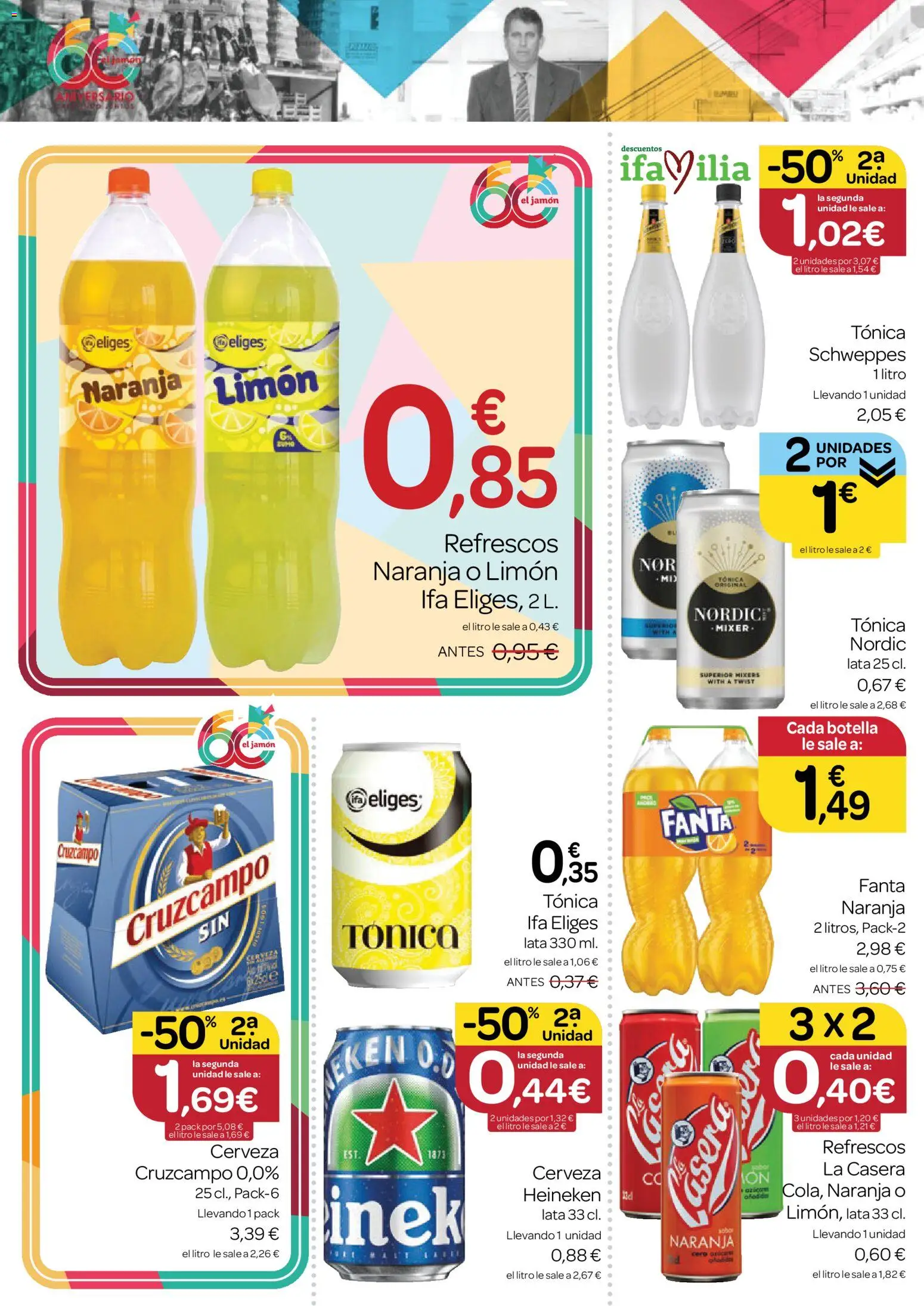 Supermercados El Jamón folleto │ válido desde el 27/08/2026 | Página: 6 | Productos: Jamón, Fanta, Limón, Heineken