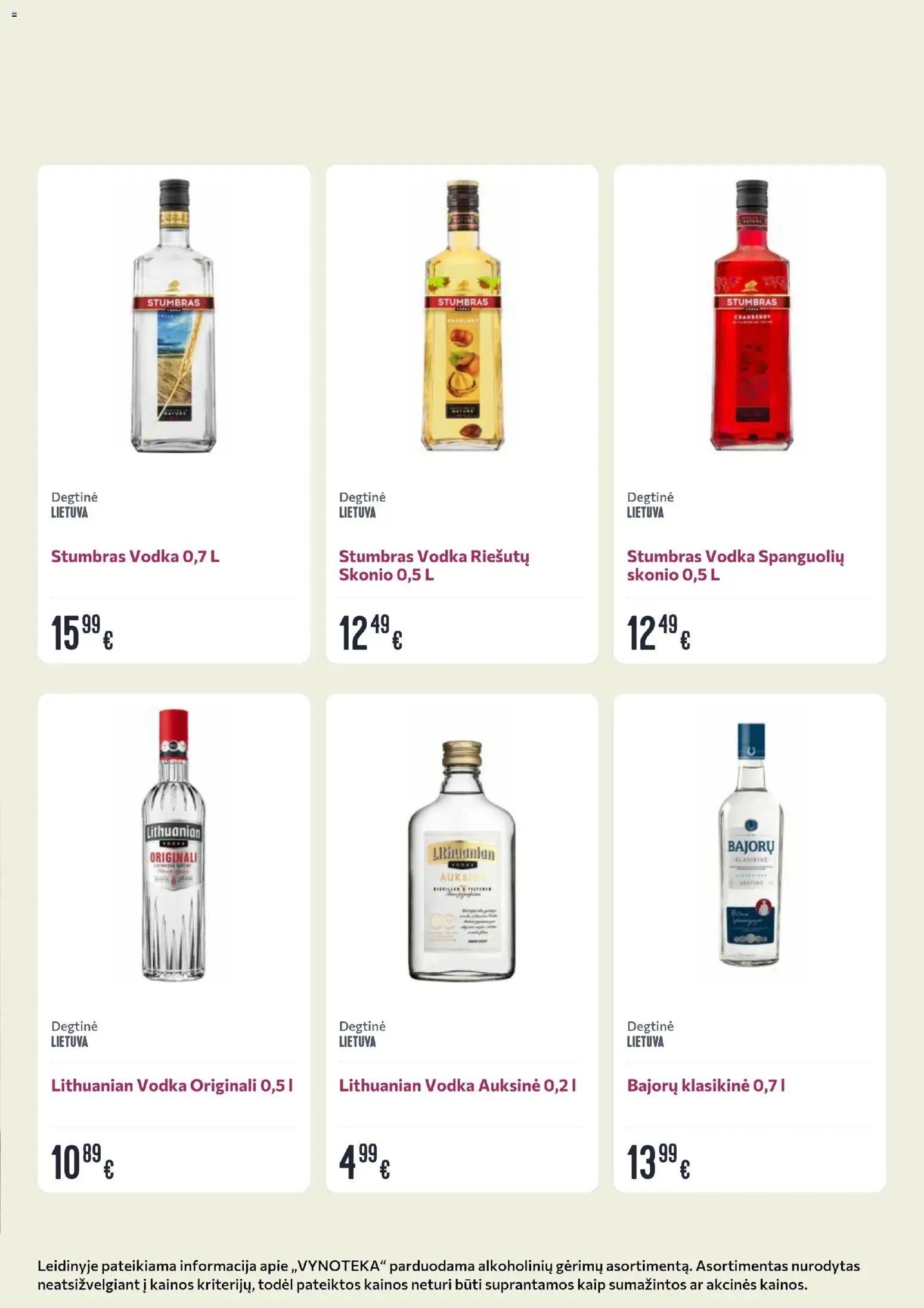 VYNOTEKA akcijos nuo 01.06.2026 | Puslapis: 4 | Prekių: Degtinė