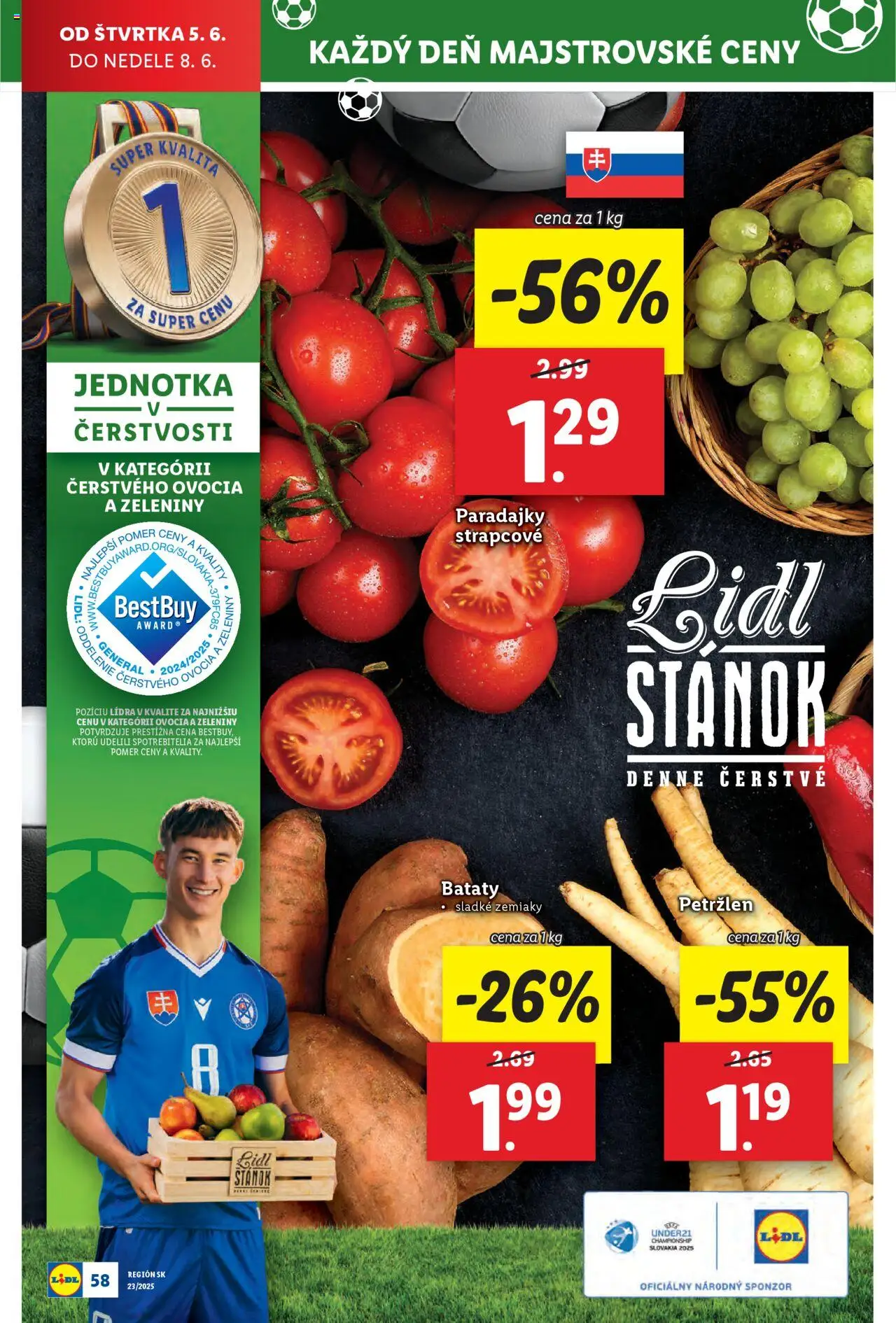 Nové Lidl akcie – leták je platný od 02.06.2025 | Strana: 76 | Produkty: Paradajky, Zemiaky, Batáty, Petržlen