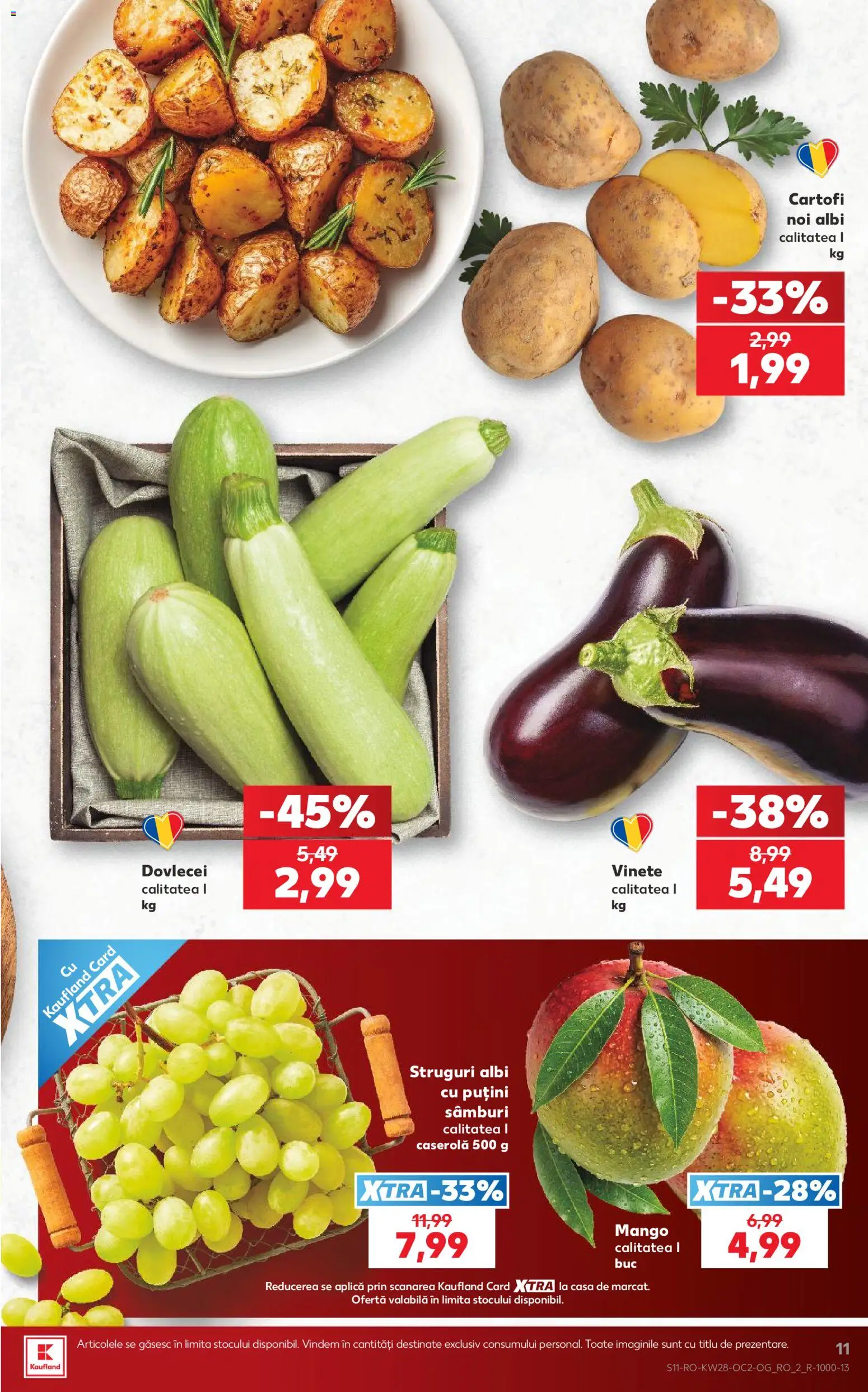 Kaufland RO akciós ujság - amely érvényes a következő dátumtól: 2026.07.08. | Oldal: 11 | Termékek: Mangó