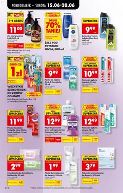 Pogląd oferty "Biedronka gazetka od poniedziałku" - ważna od 15.06.2026 | Strona: 76 | Produkty: Karta, Prysznic, Lacalut, Pasta do zębów