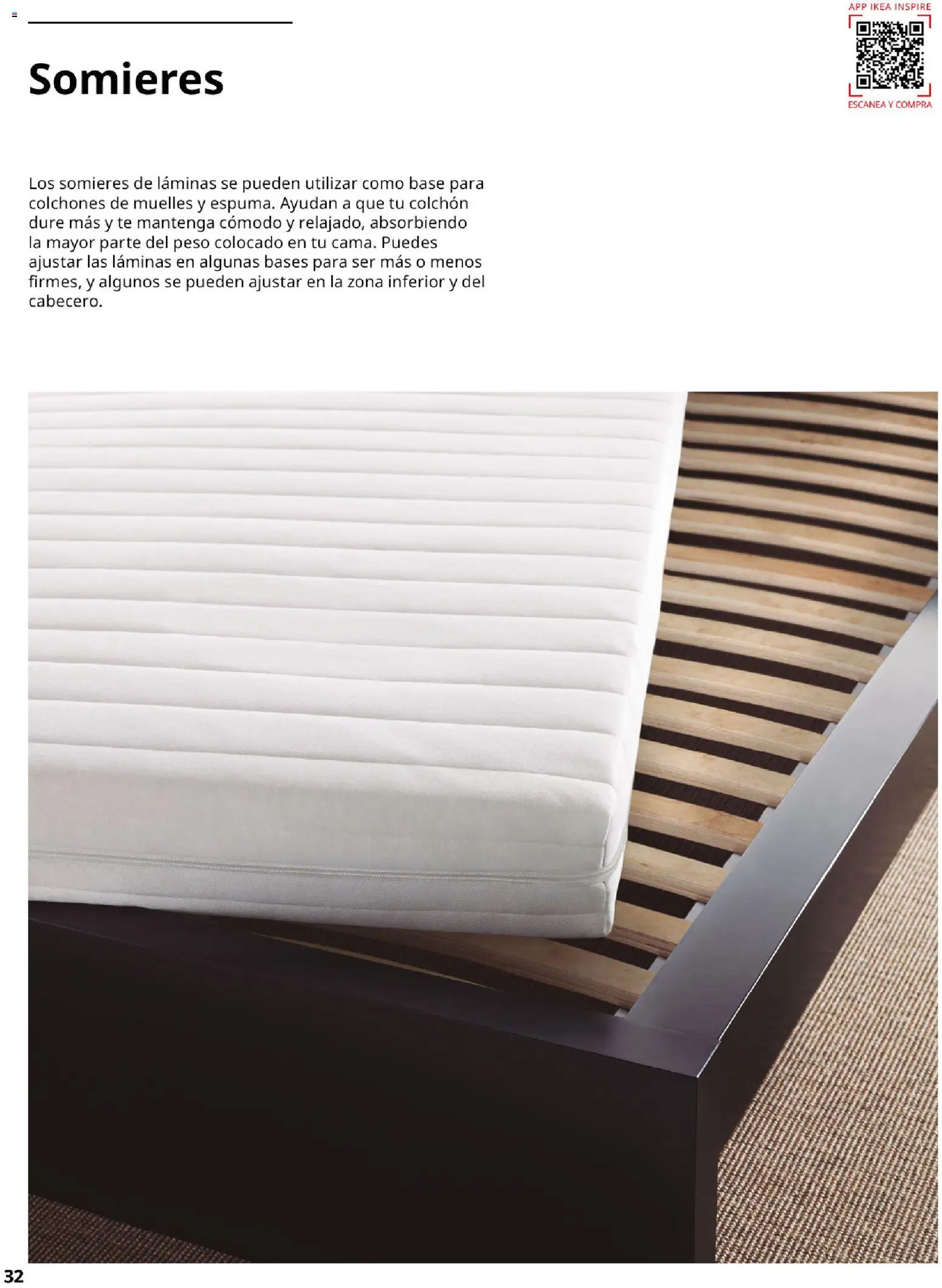 Catálogo IKEA Confort │ válido desde el 01.02.2026 | Página: 32 | Productos: Té, Colchon, Peso