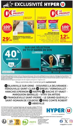 Hyper U - Prévisualisation de Hyper U - Fête des Mères ! valide à partir de 19.05.2026 | Page: 44 | Produits: Coton, Enveloppe, Housse de couette, Couette
