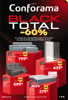 Vista previa Conforama Black Friday válido desde el 29/10/2026