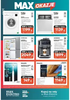 Pogląd oferty "Max elektro gazetka" - ważna od 02.07.2026 | Strona: 12 | Produkty: USB, Ekspres ciśnieniowy, Młynek, Szczoteczka do zębów
