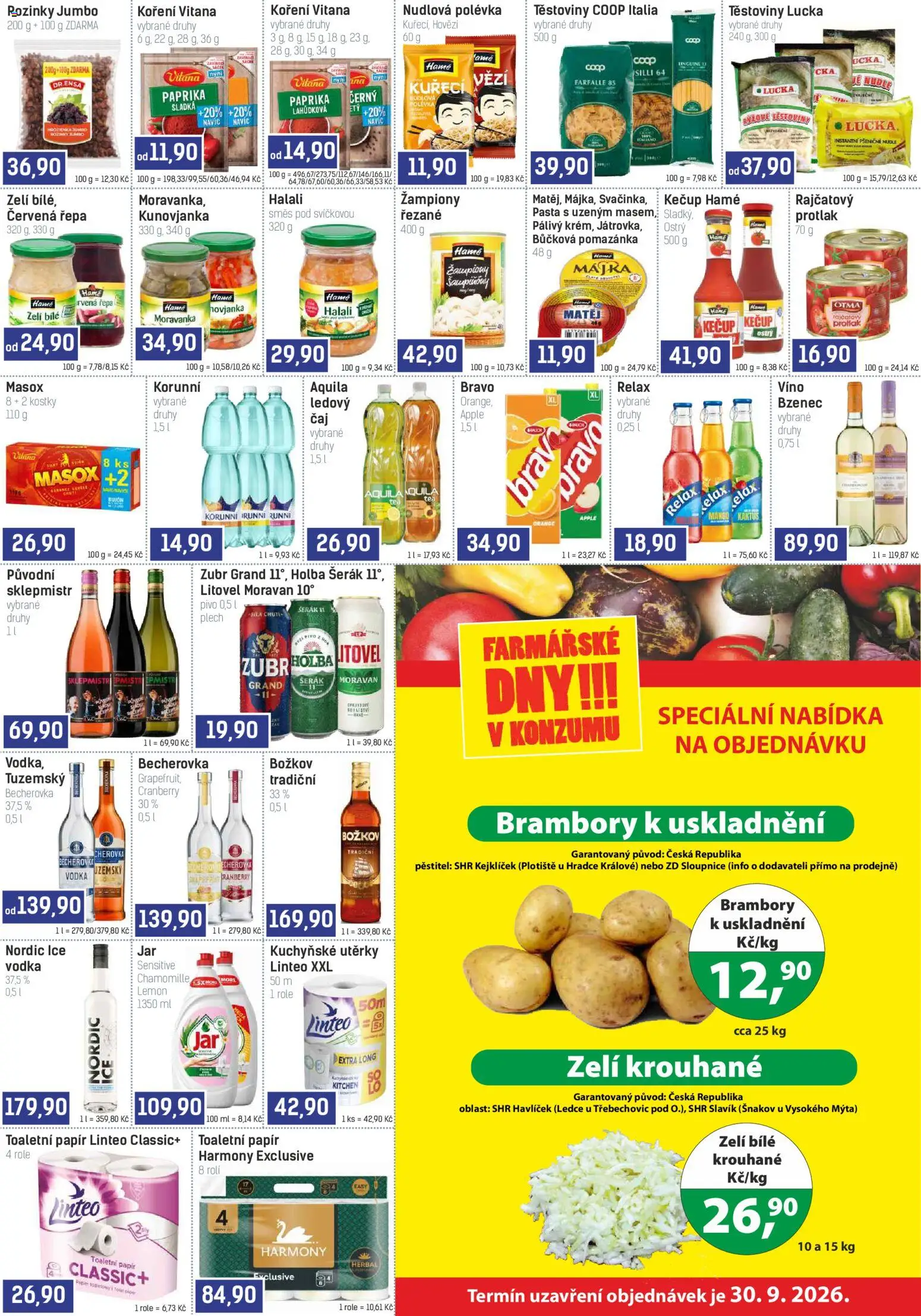 Konzum leták od 26.08.2026 | Strana: 3 | Produkty: Hovězí, Sklepmistr, Červená řepa, Bujón