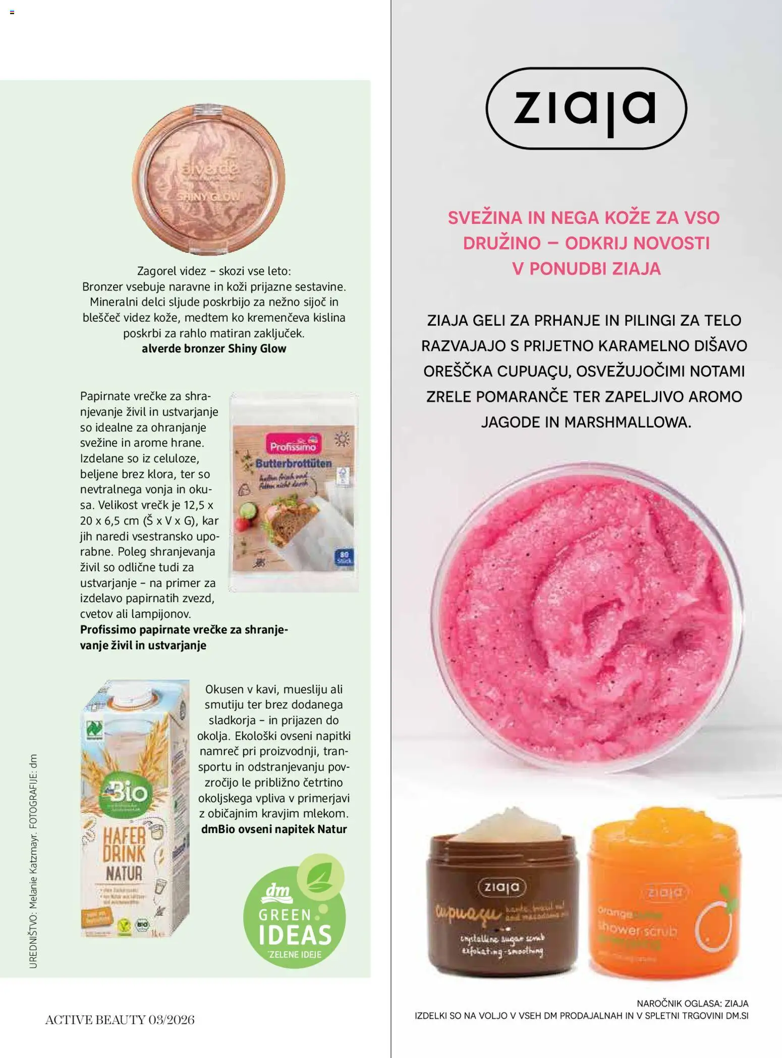 Novi DM Drogerie Markt katalog ponudbe – veljaven od 01.03.2026 | Stran: 67 | Izdelki: Napitki, Bronzer, Pomarance, Jagode