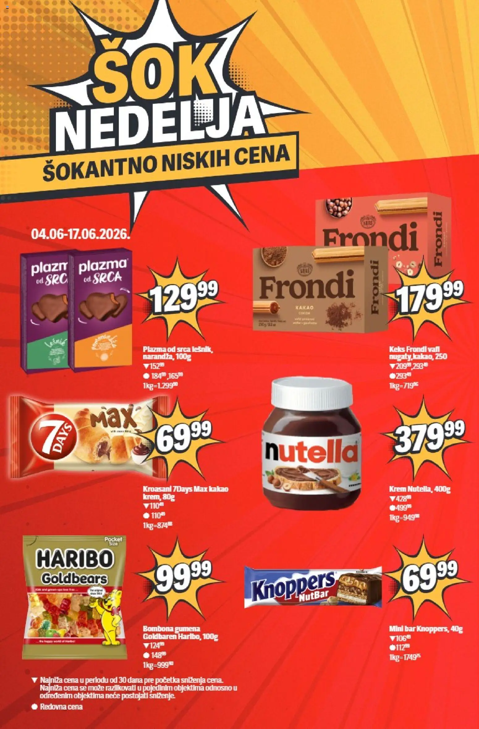 Maxi katalog - važi od 04.06.2026 | Strana: 10 | Proizvode: Keks, Plazma, 7days, Nutella