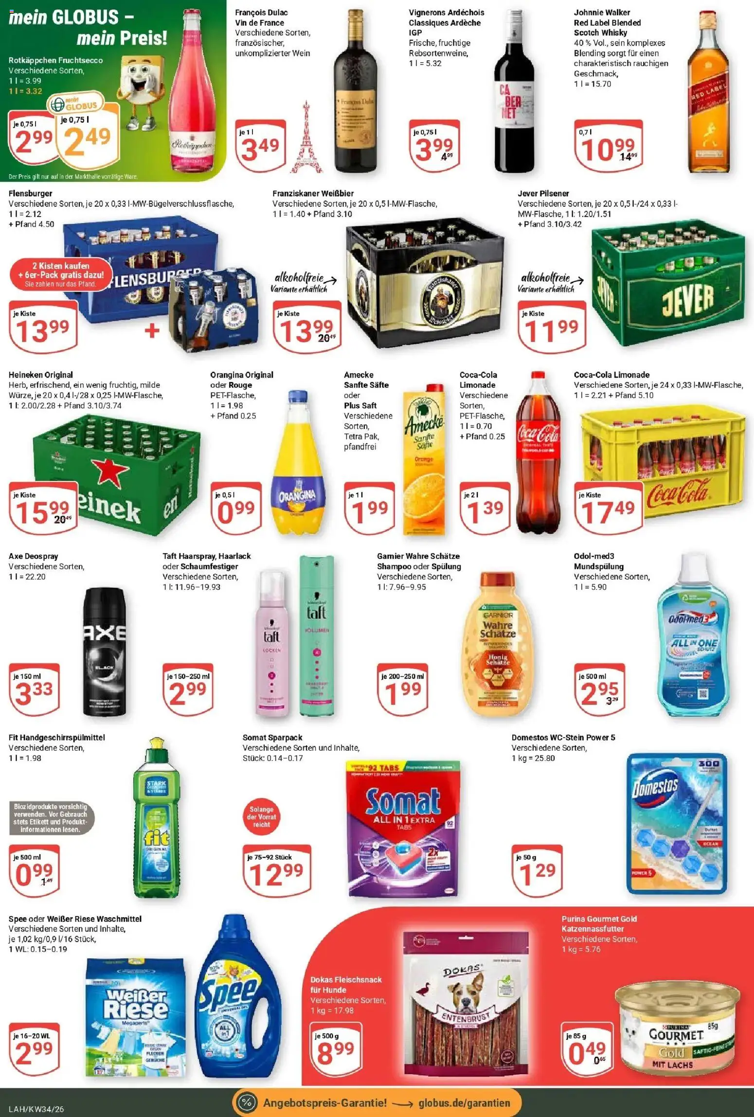 Globus Prospekt Lahnstein (ab 17.08.2026) » Angebote online | Seite: 7 | Produkte: Whisky, Cola, Shampoo, Saft