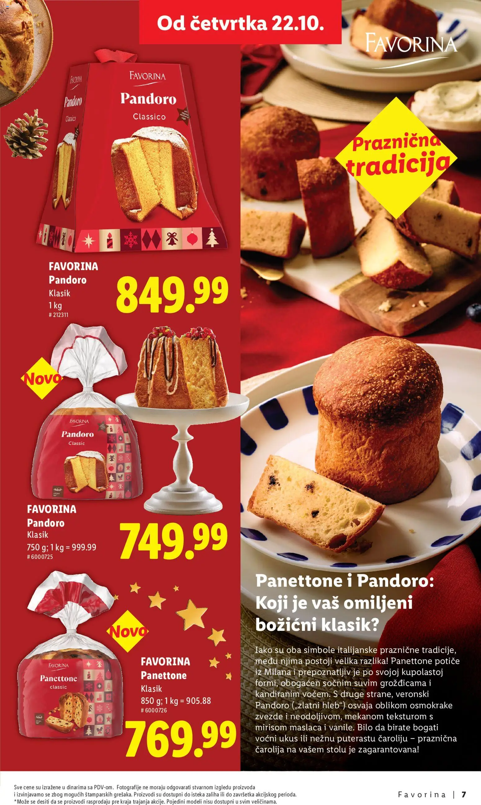 Lidl katalog - važi od 22.10.2026 | Strana: 7 | Proizvode: Hleb