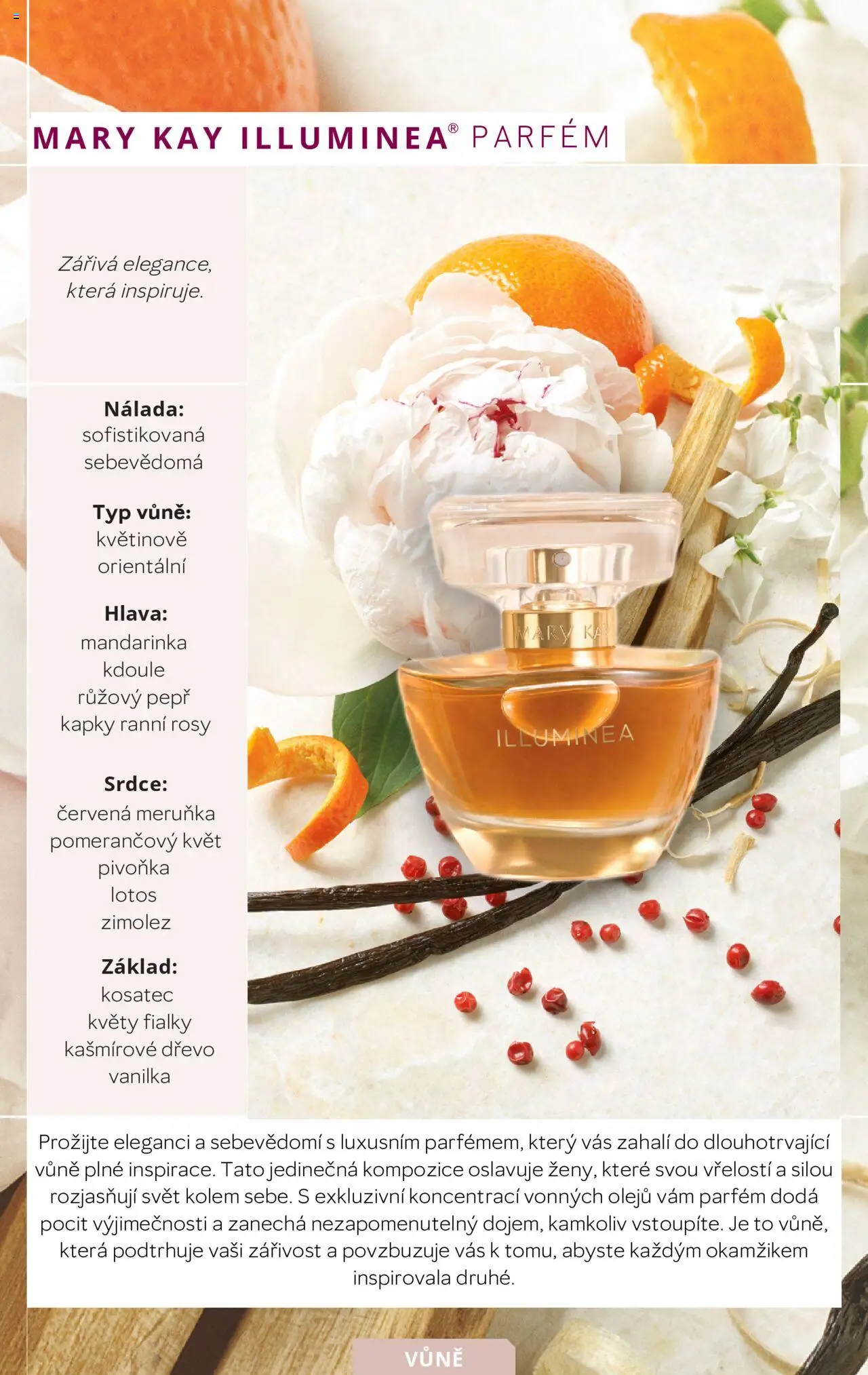 Mary Kay katalog vůní od 07.12.2024 | Strana: 18 | Produkty: Vanilka, Parfém, Květy