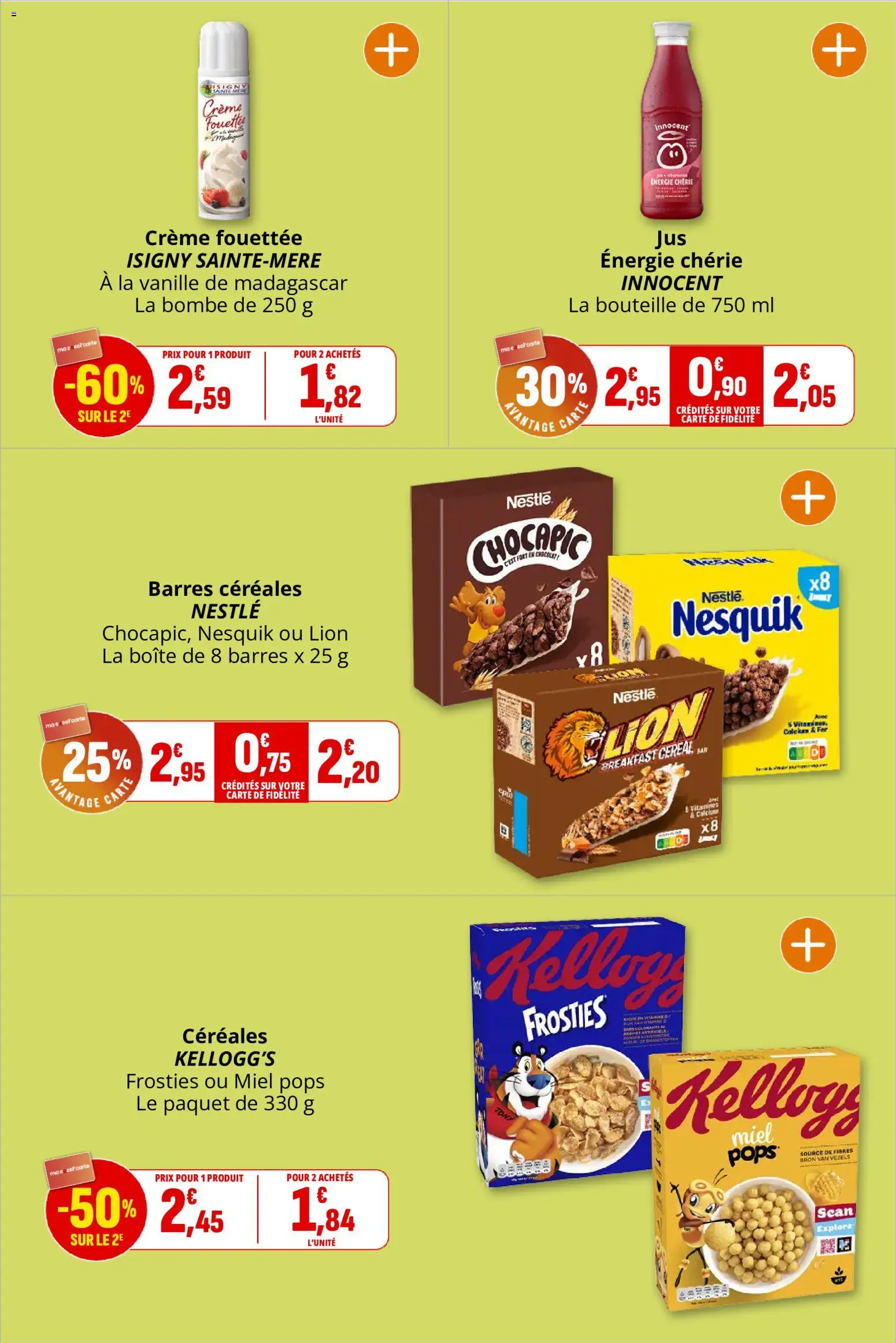 {H1} | Page: 17 | Produits: Nesquik, Miel, Crème fouettée, Céréales