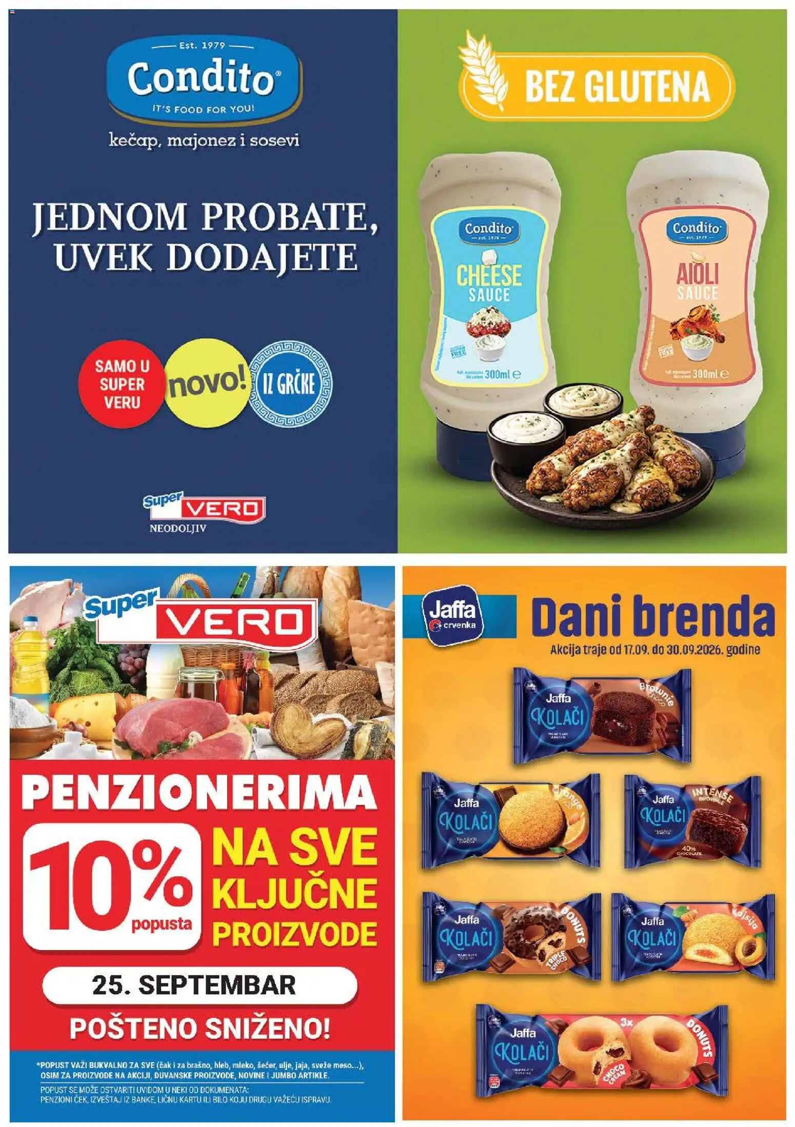 SuperVERO katalog - važi od 17.09.2026 | Strana: 28 | Proizvode: Majonez, Brownie, Meso