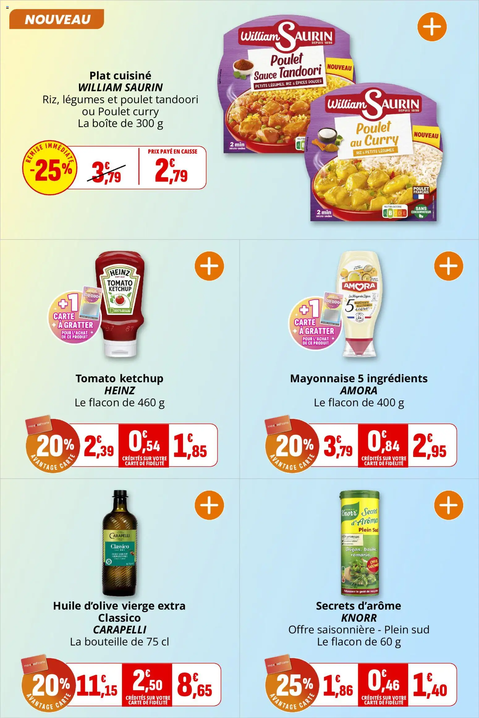 {H1} | Page: 19 | Produits: Huile D'olive, Curry, Riz, Ketchup