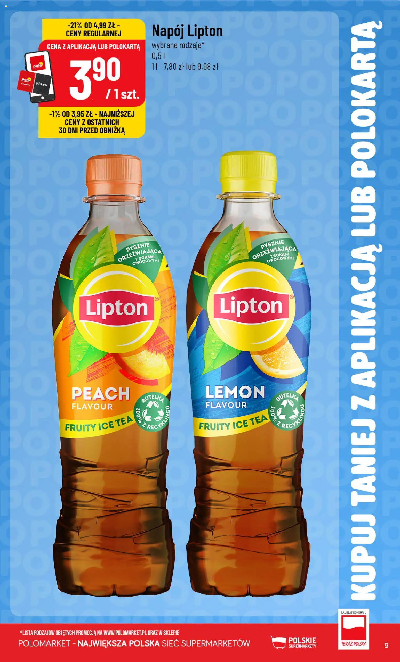 POLOmarket gazetka - Kupuj taniej od 02.09.2026 | Strona: 9 | Produkty: Ice Tea