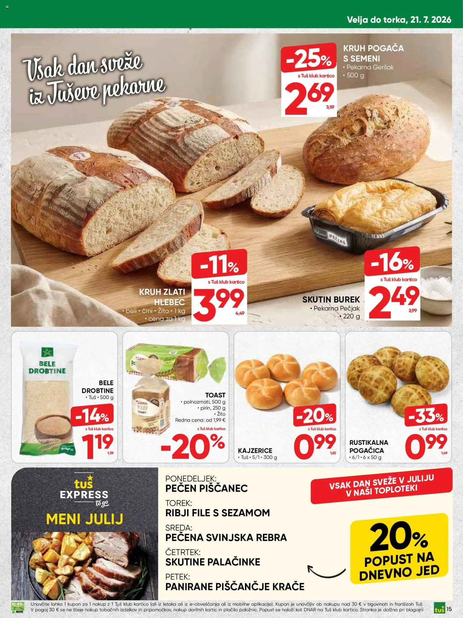 Novi Tuš katalog ponudbe – veljaven od 08.07.2026 | Stran: 15