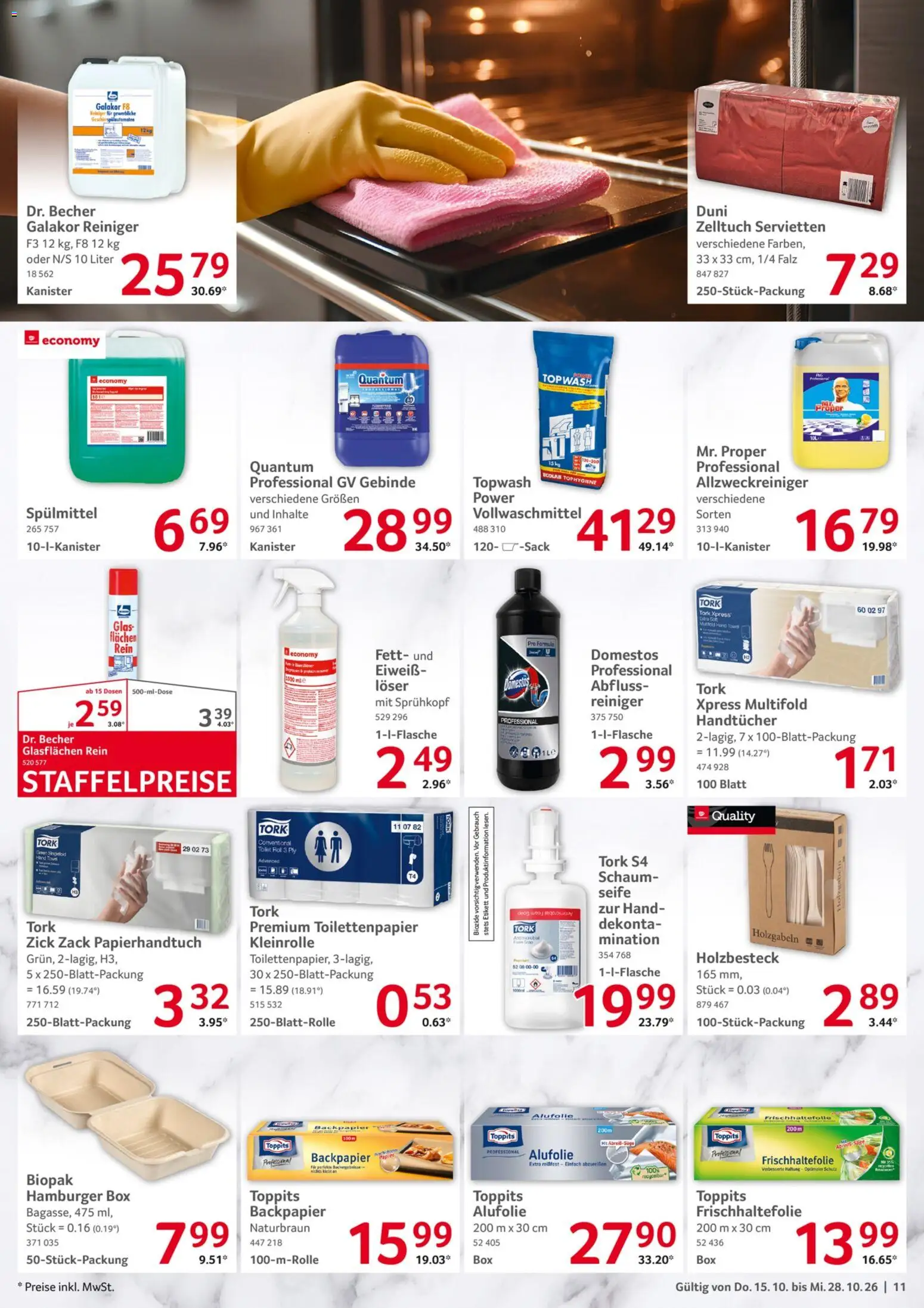 Selgros Gastronomie – gültig ab 15.10.2026 | Seite: 11 | Produkte: Box, Seife, Toilettenpapier