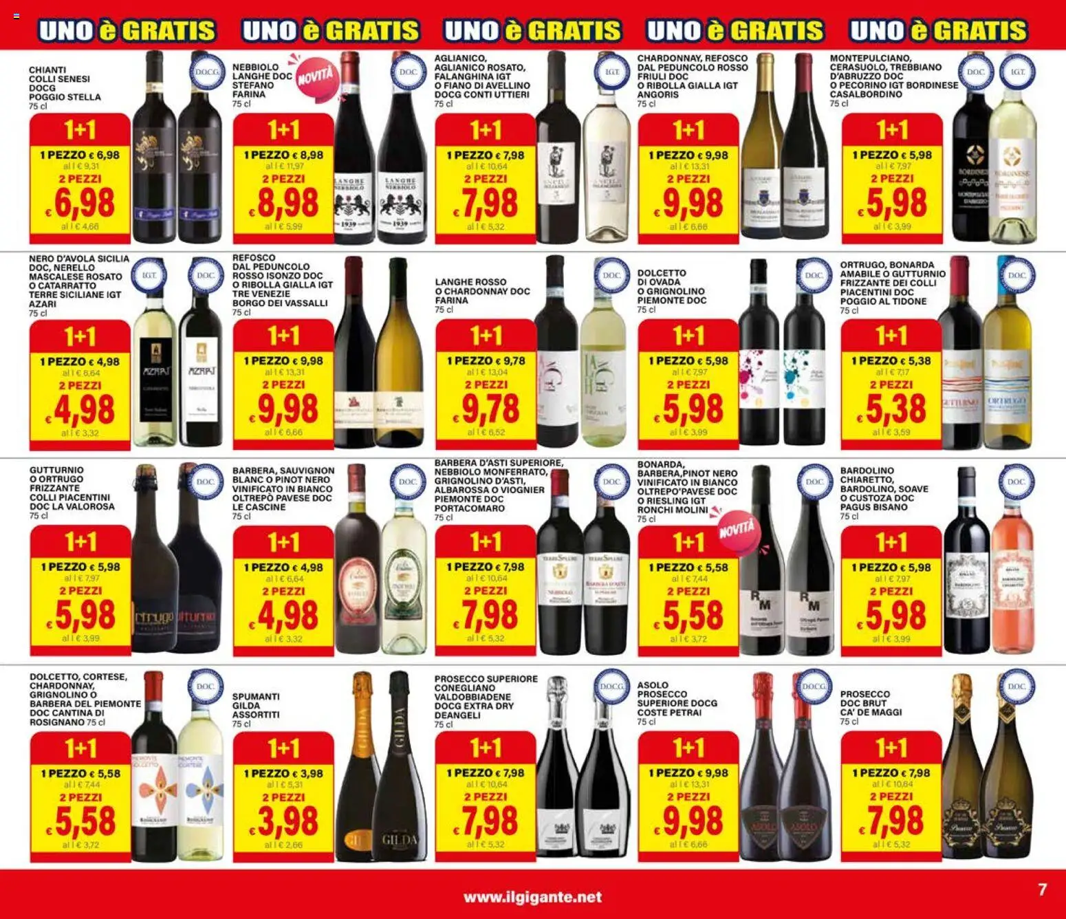Volantino Il Gigante del 04.06.2026 | Pagina: 7 | Prodotti: Tè, Prosecco, Farina, Pecorino