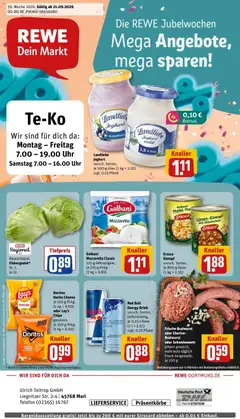 Rewe Prospekt Marl ab 21.09.2026 gültig