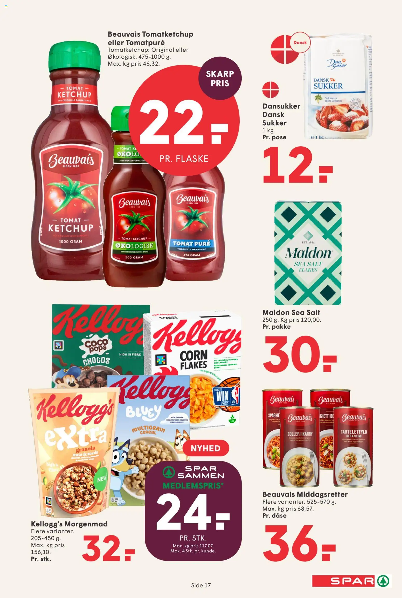 Spar tilbudsavis – gyldig fra 18/09/2026 | Side: 18 | Produkter: Karry, Ketchup, Salt, Sukker
