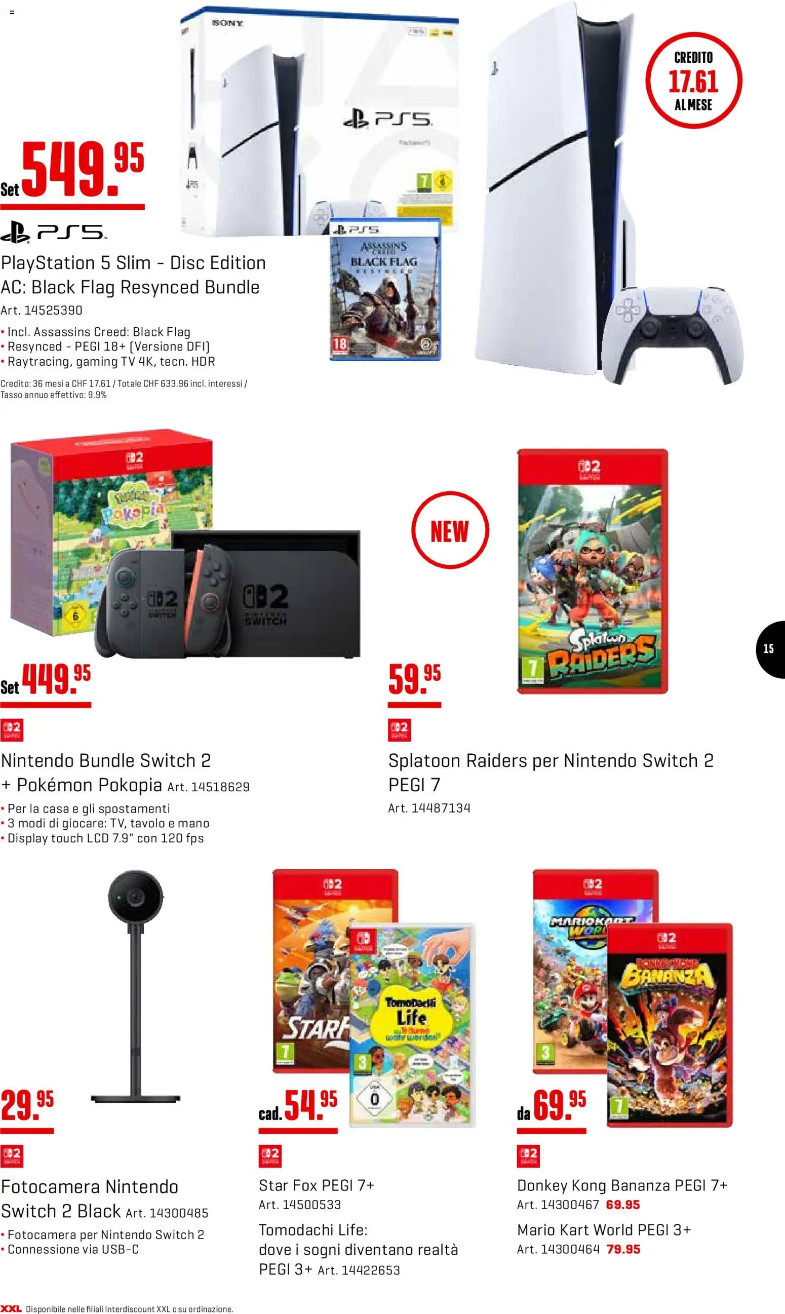 Interdiscount aktionen IT – gültig ab 03.08.2026 | Seite: 15 | Produkte: TV, Playstation, Sony