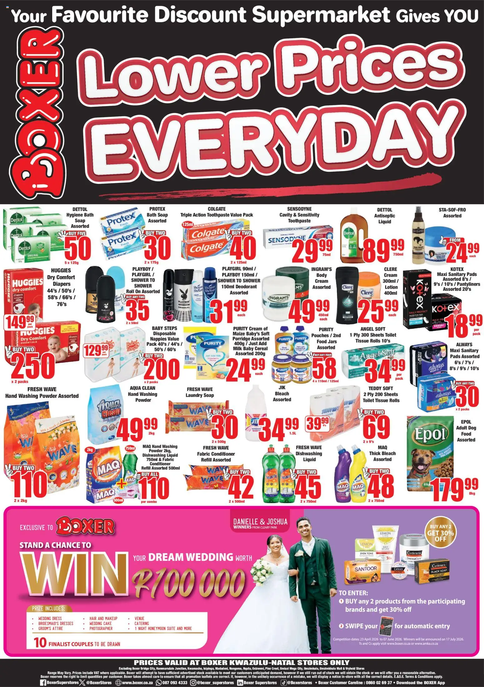 New Boxer catalogue – valid from 11.05.2026 | Page: 8 | Products: Teddy, Shower, Bleach, Paper