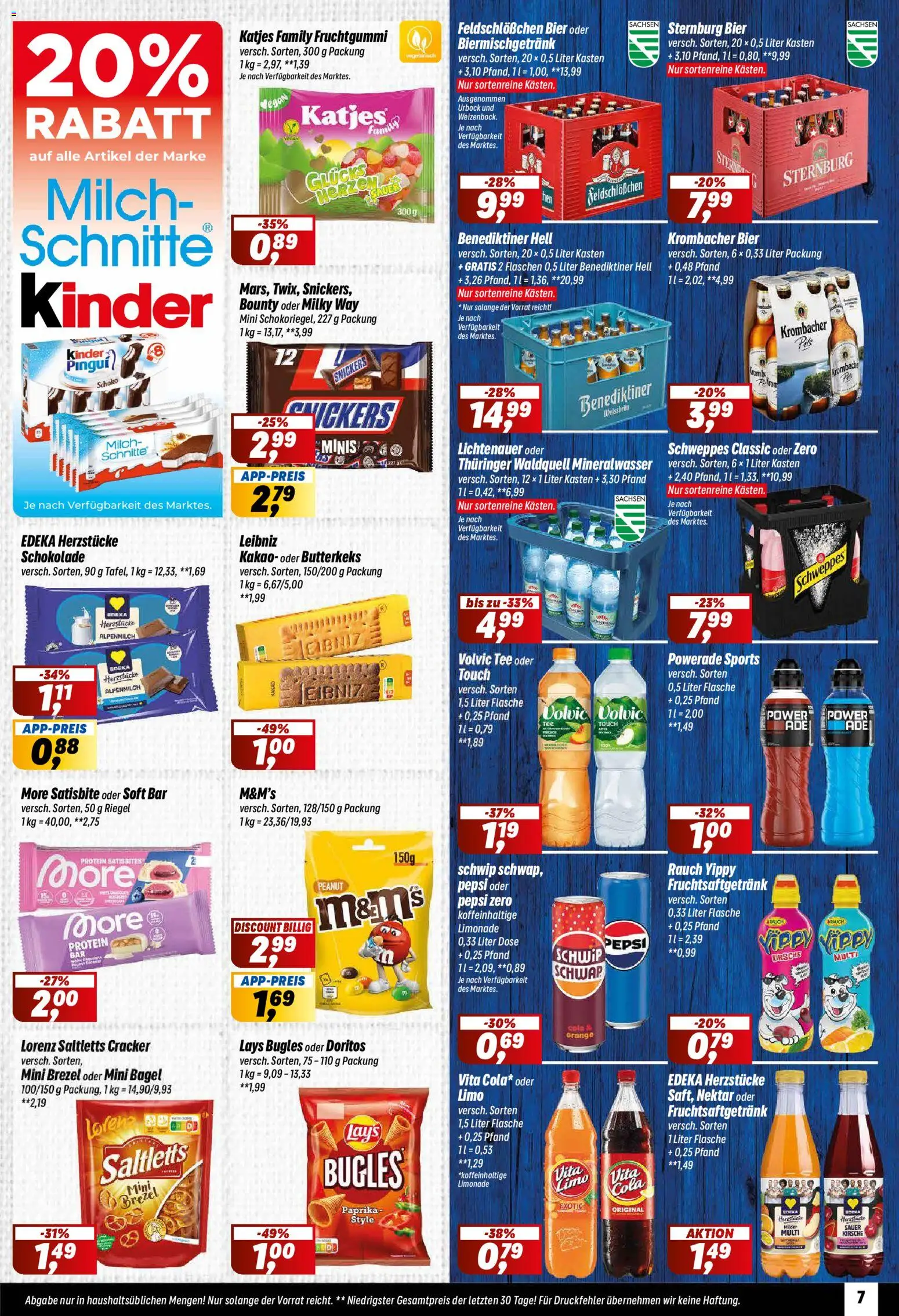 Simmel Prospekt 	 – gültig ab 20.04.2026 | Seite: 7 | Produkte: Cola, Powerade, Pepsi, Tee
