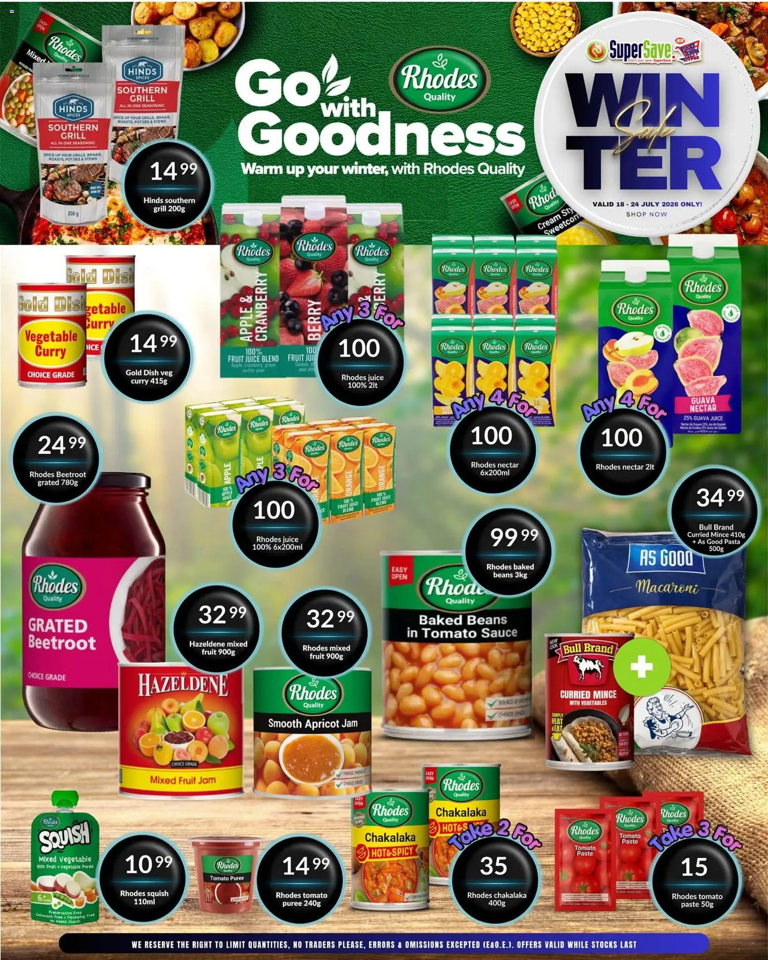 New Super Save catalogue – valid from 18/07/2026 | Page: 13 | Products: Grill, Juice, Preservative, Fruit