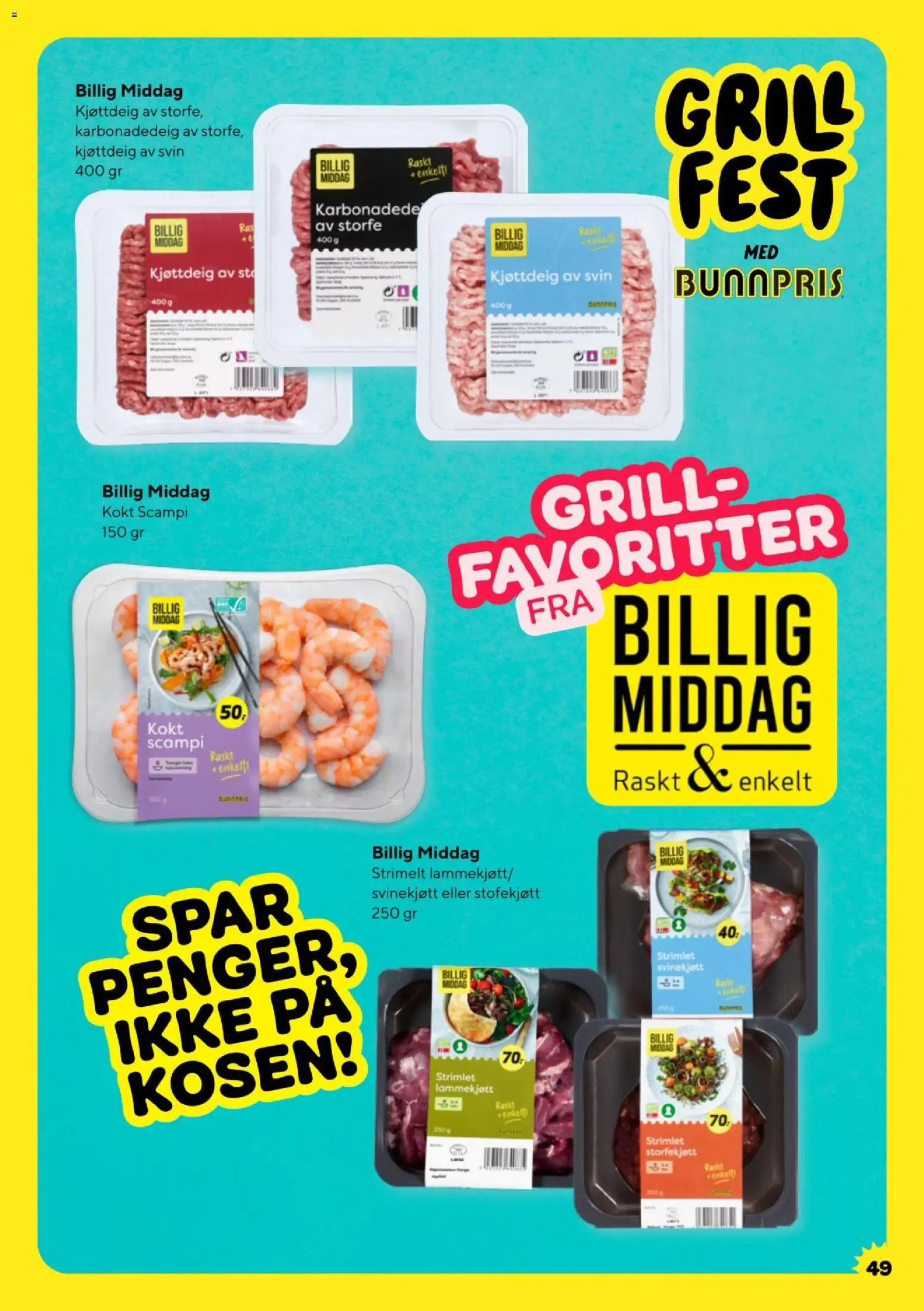 {H1} | Side: 50 | Produkter: Svin, Grill, Kjøttdeig, Покрівельна плівка