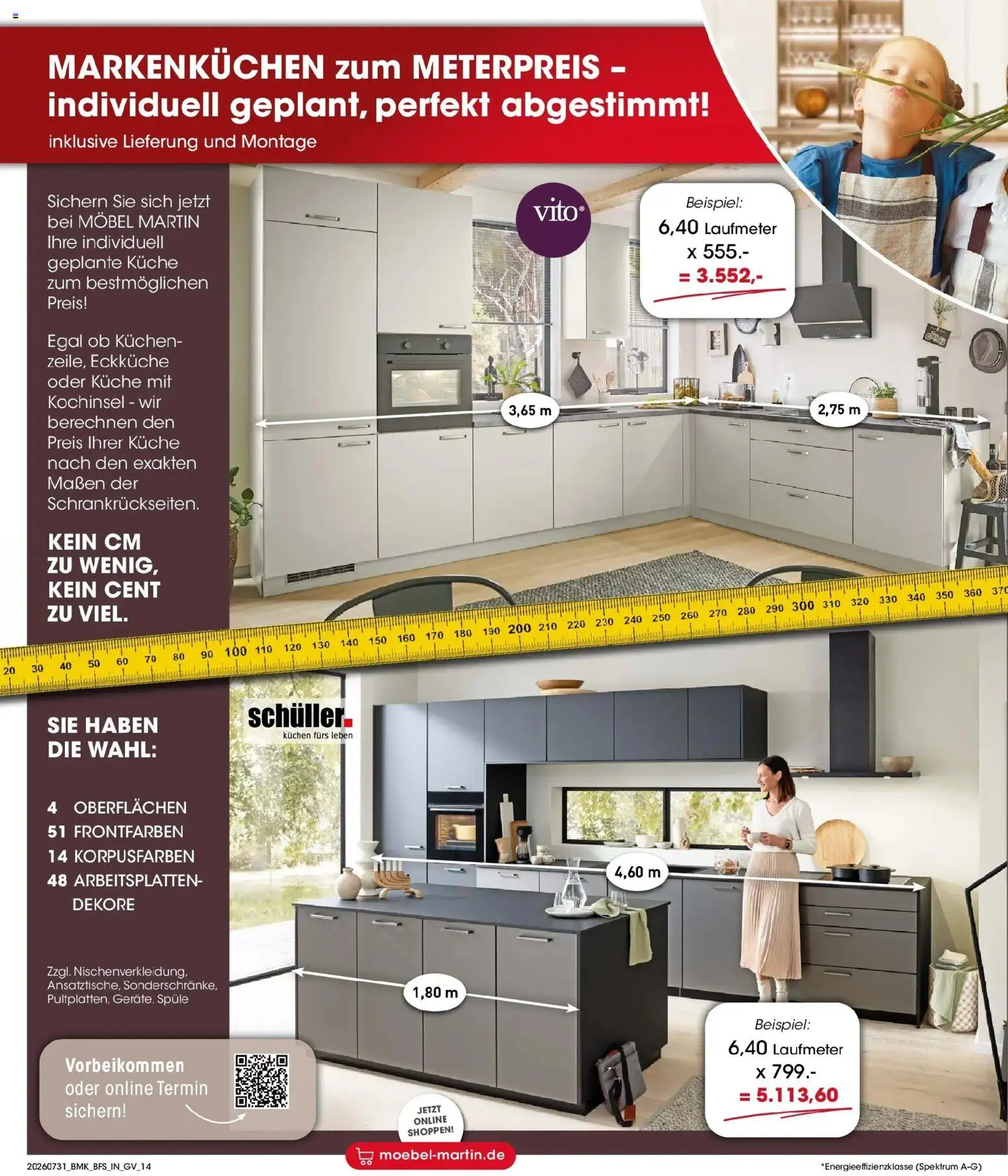 Möbel Martin Happy Days – gültig ab 31.07.2026 | Seite: 14 | Produkte: Küche, Kuchen