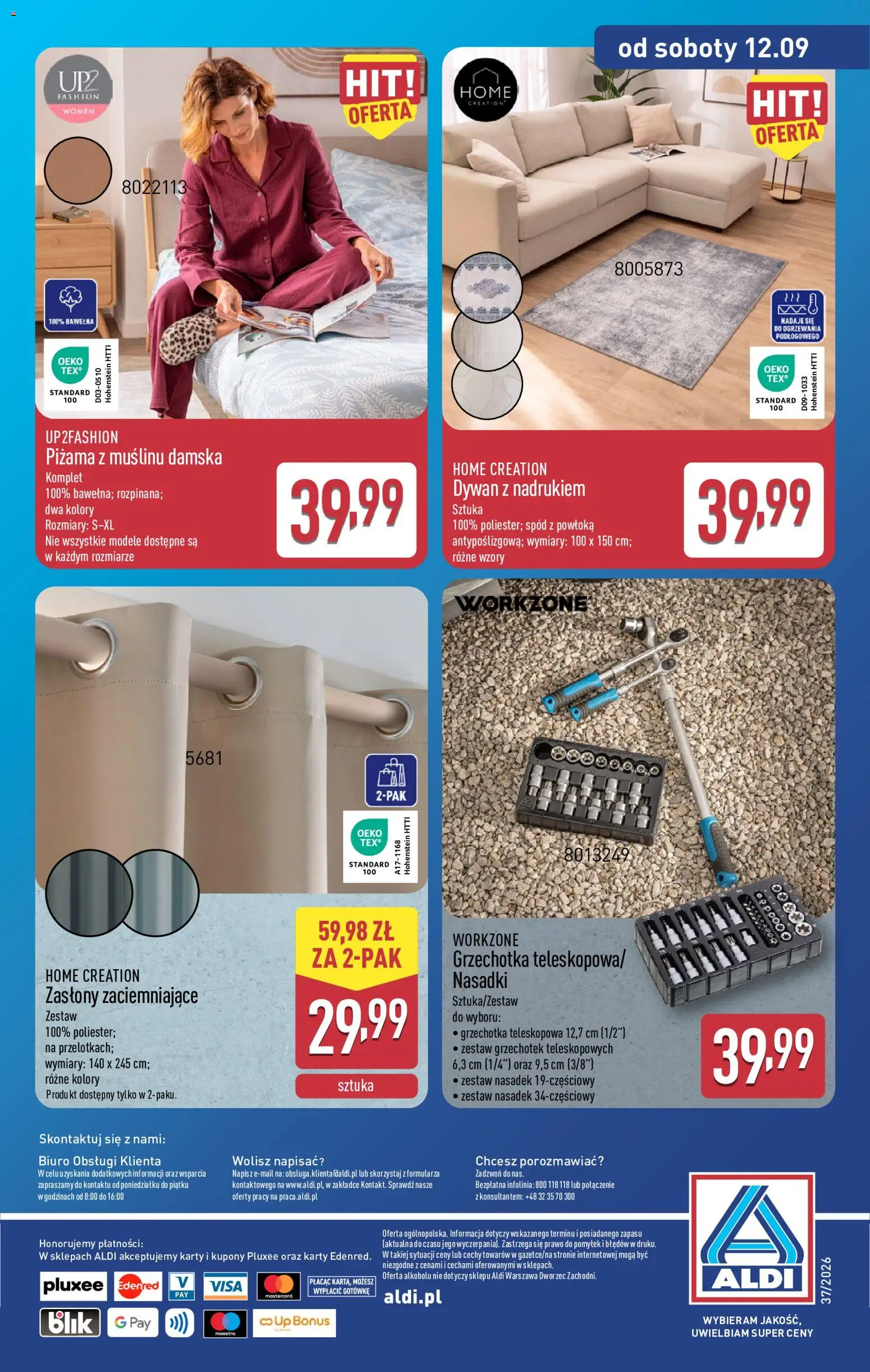 Aldi Polsko leták - Ostatnie sztuki w wybranych sklepach od 09.09.2026 | Strana: 15 | Produkty: Karty
