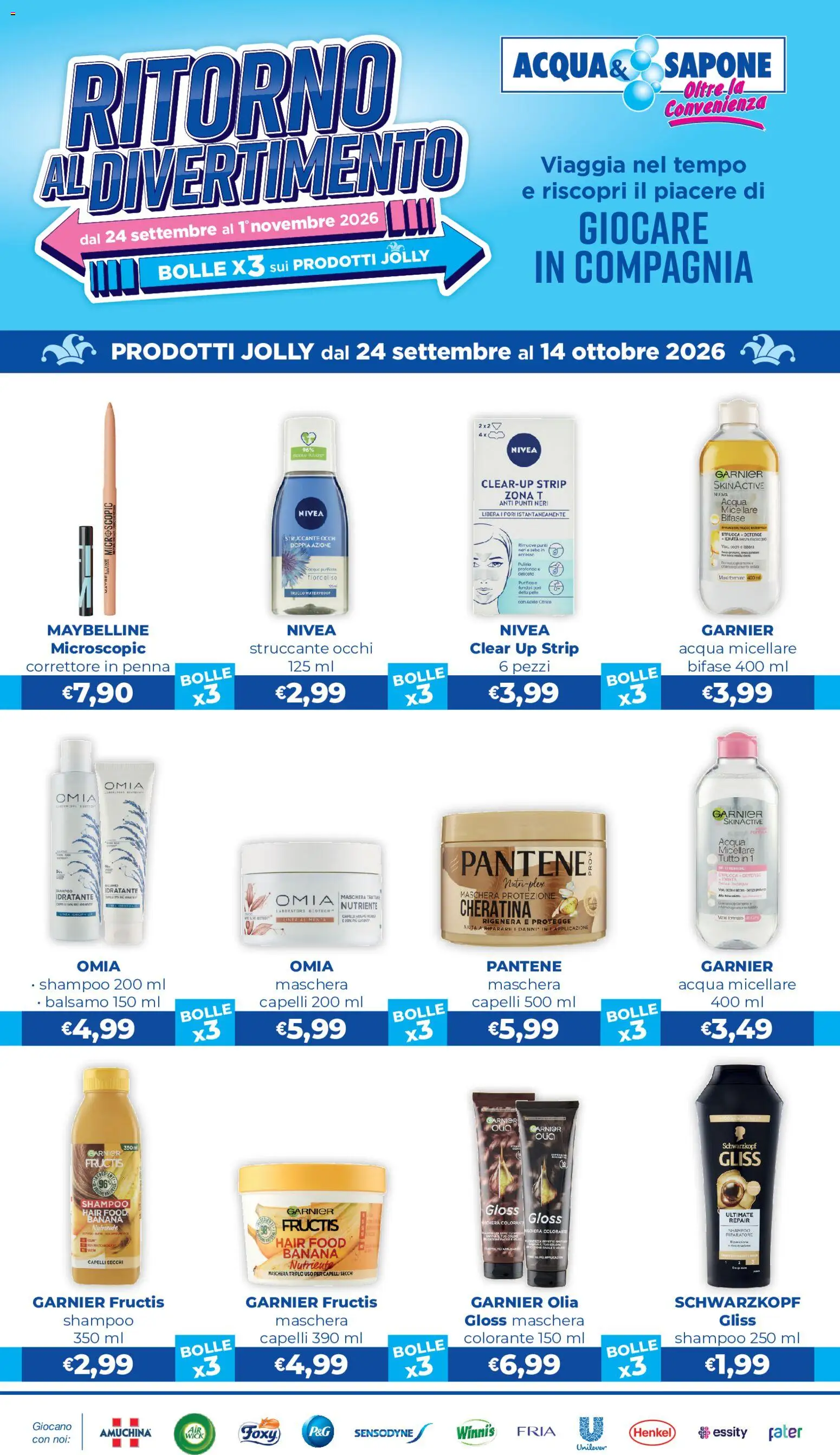Volantino Acqua e Sapone del 24/09/2026 | Pagina: 2 | Prodotti: Maschera, Struccante, Trucco, Correttore