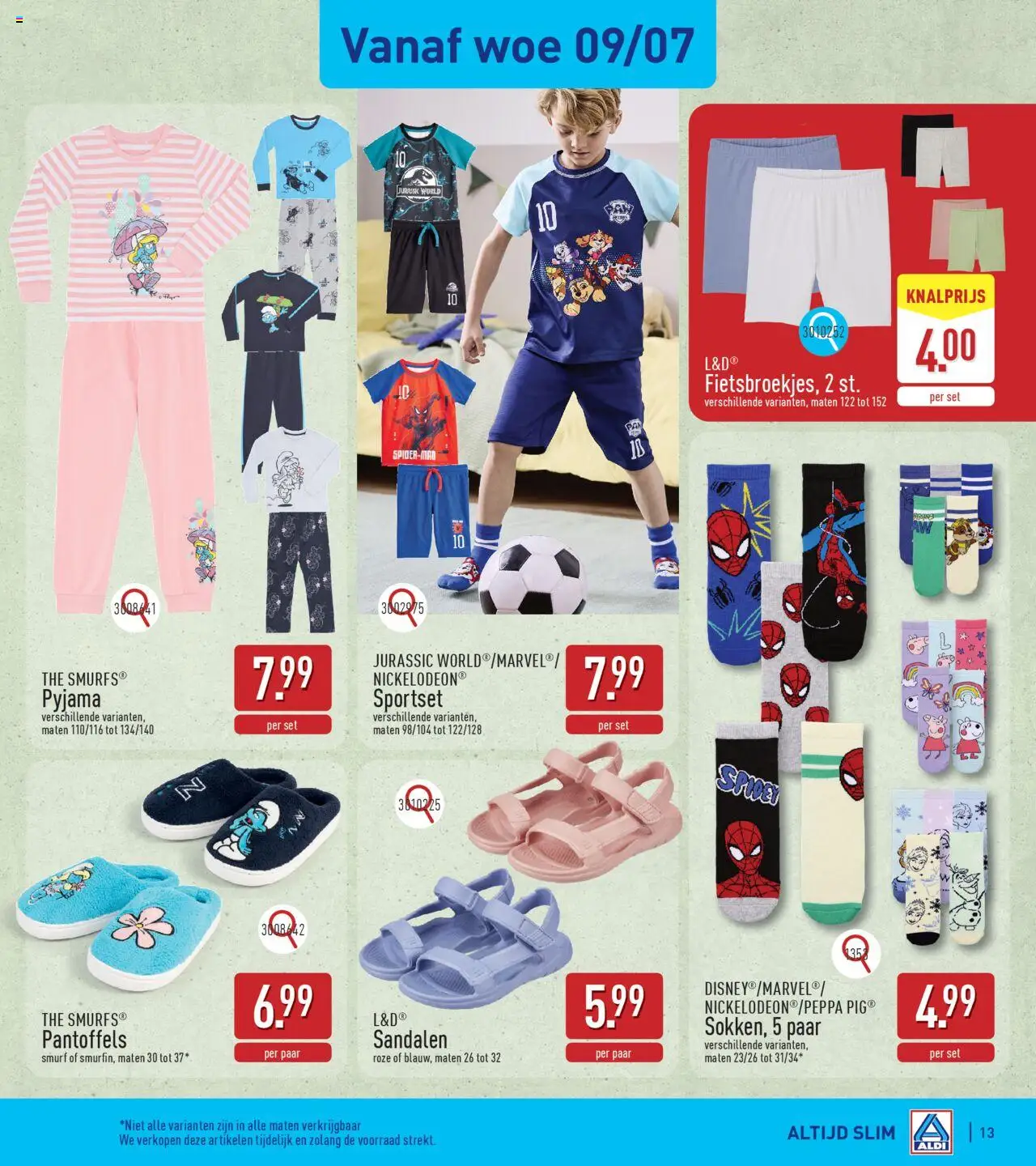 {H1} | Pagina: 13 | Producten: Sandalen, Pyjama