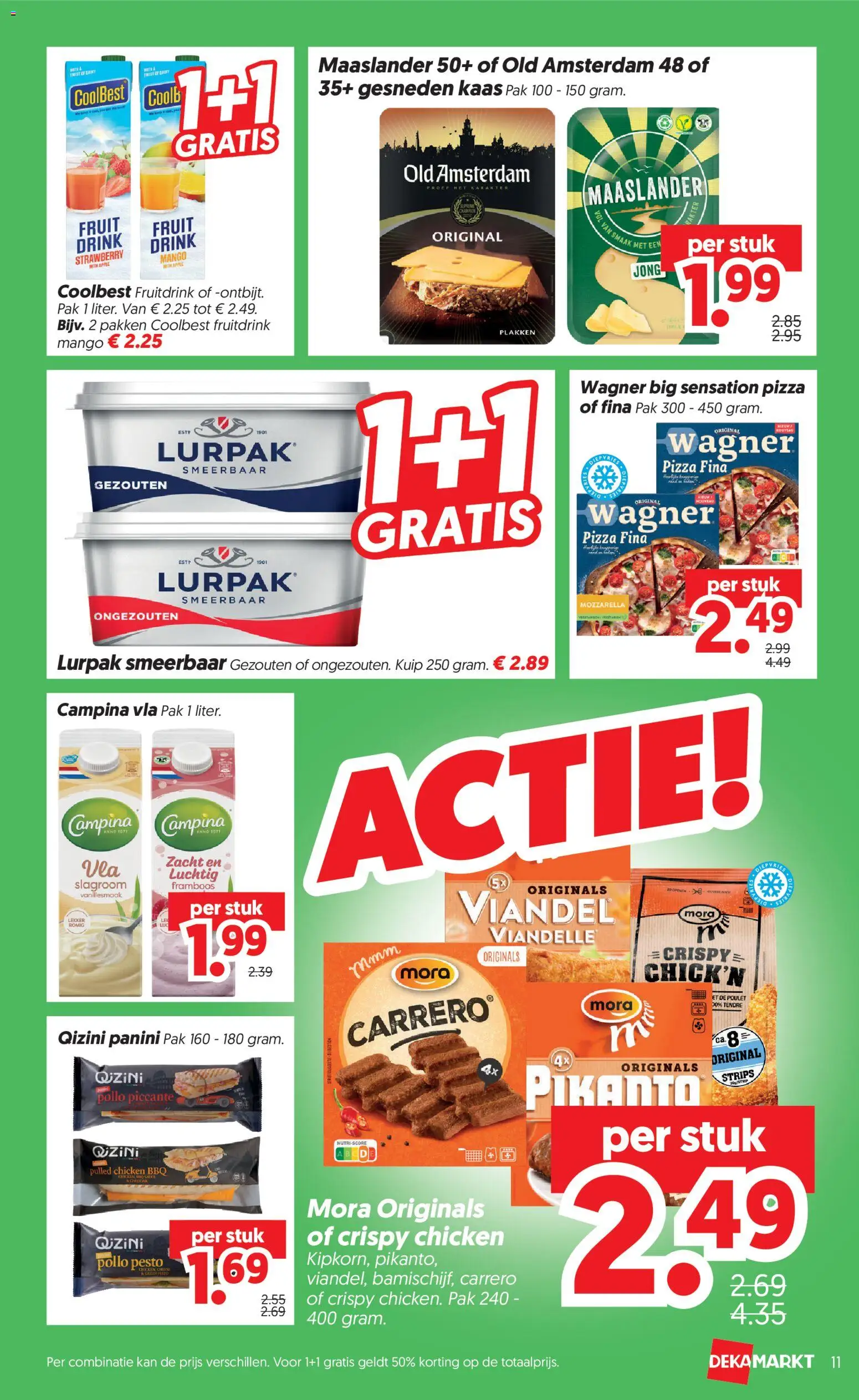 {H1} | Pagina: 11 | Producten: Kaas, Pulled chicken, Strips, Pesto