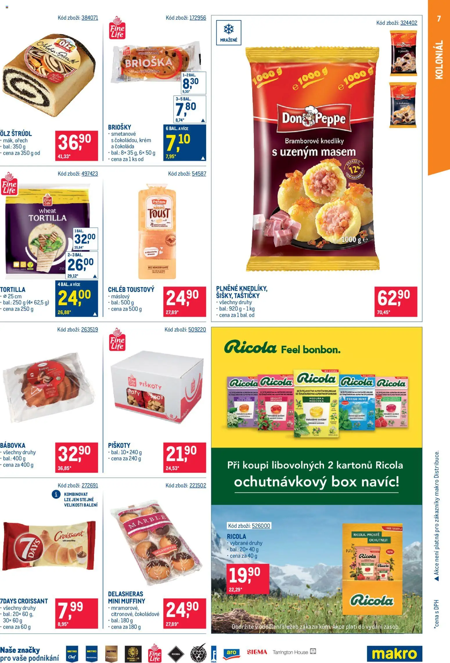 Makro leták - Maloobchod od 17.06.2026 | Strana: 7 | Produkty: Čokoláda, Piškoty, Krém, Bábovka