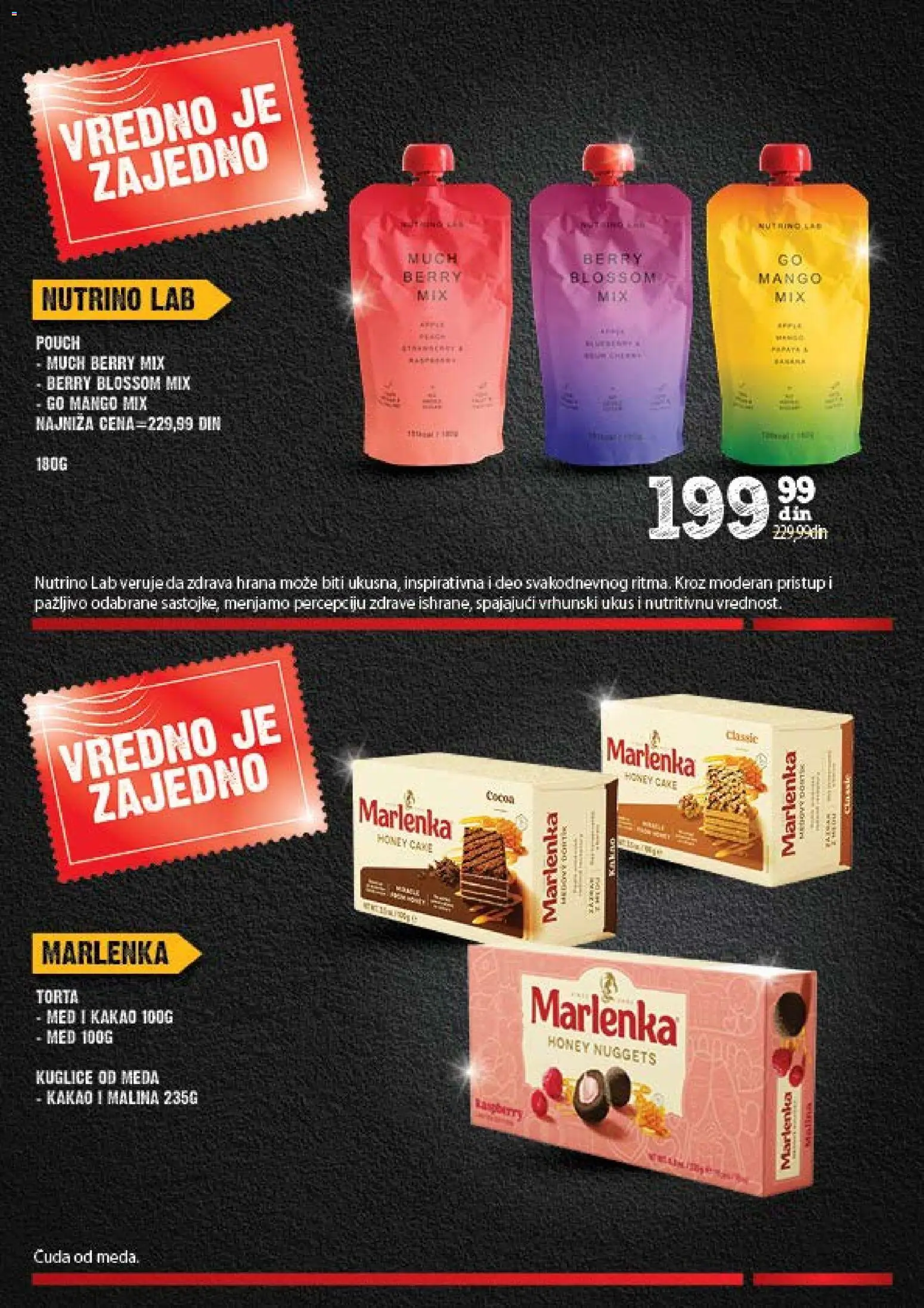 Idea katalog - važi od 31.08.2026 | Strana: 12 | Proizvode: Kakao, Malina, Med, Torta