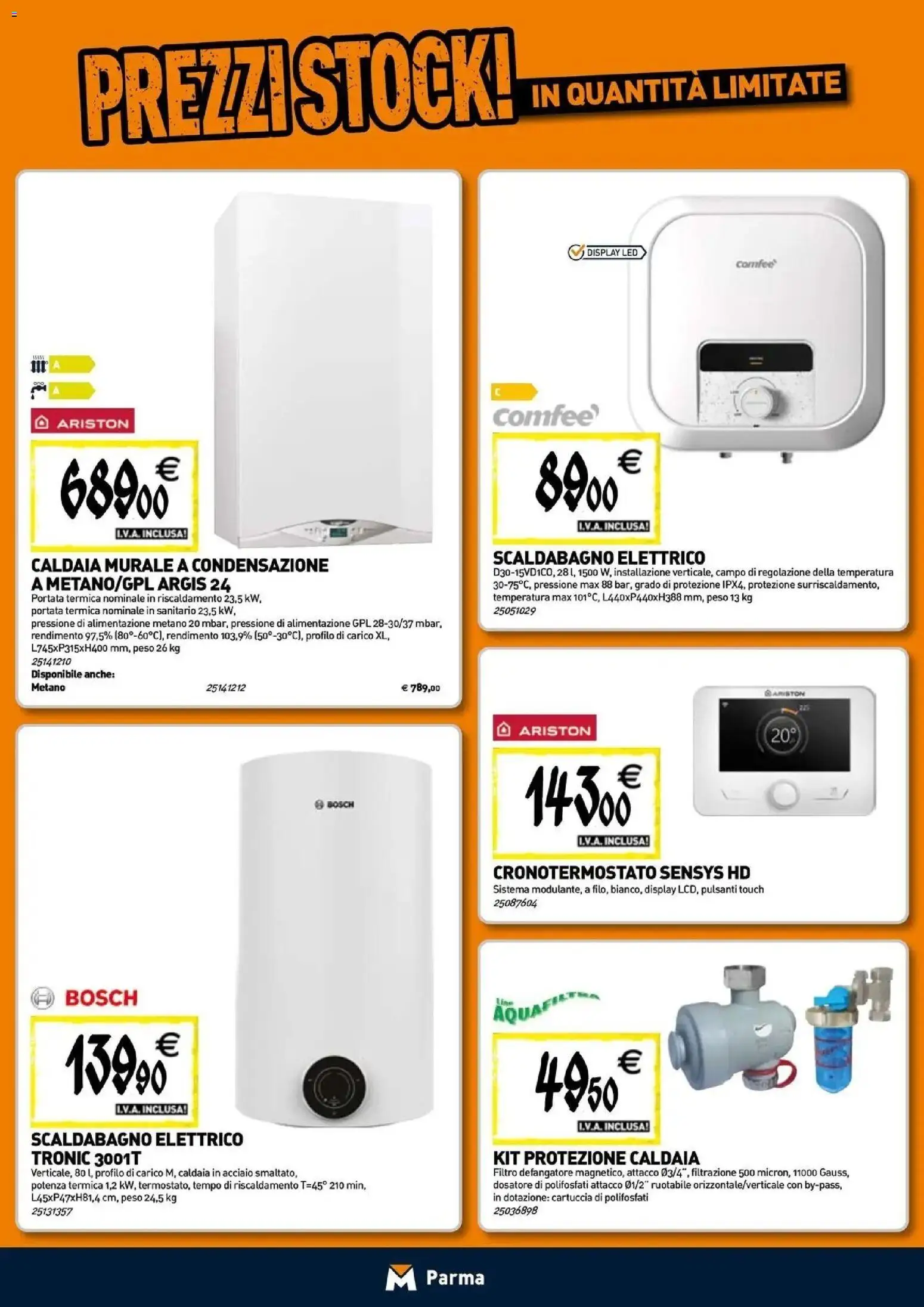 Nuovo TECNOMAT catalogo Parma dal 24/09/2026 > offerte anteprima 🛍️ | Pagina: 7 | Prodotti: Scaldabagno, Caldaia