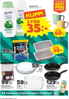 Coop Forum erbjudanden - Förhandsvisning av reklamblad från butik Coop Forum aktuell från 27/07/2026 | Sida: 7 | Produkter: Schampo, Balsam, Matlåda, Mikrovågsugn