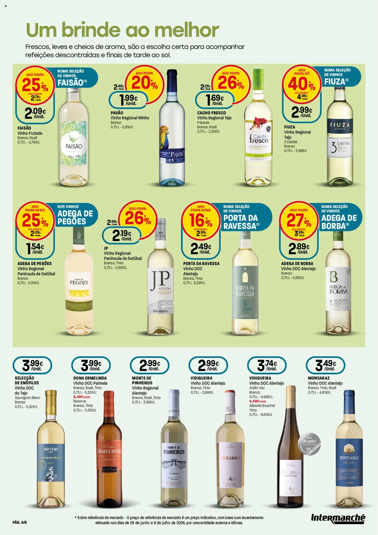 Intermarché - Especial Vinhos e Marisco Contact │ válido de 13/08/2026 | Página: 4 | Produtos: Porta, Base, Vinho