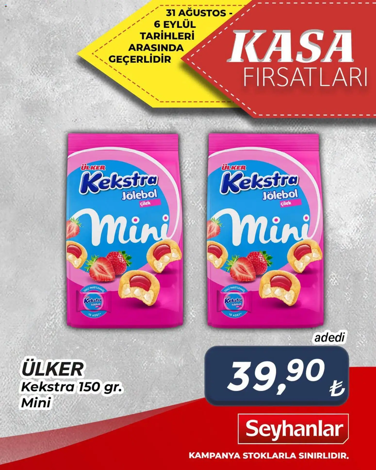 Seyhanlar Market - Katalog Kasa Fırsatları - 31 Ağustos 2026 tarihinden itibaren geçerlidir | Sayfa: 3 | Ürünler: Çilek, Kasa