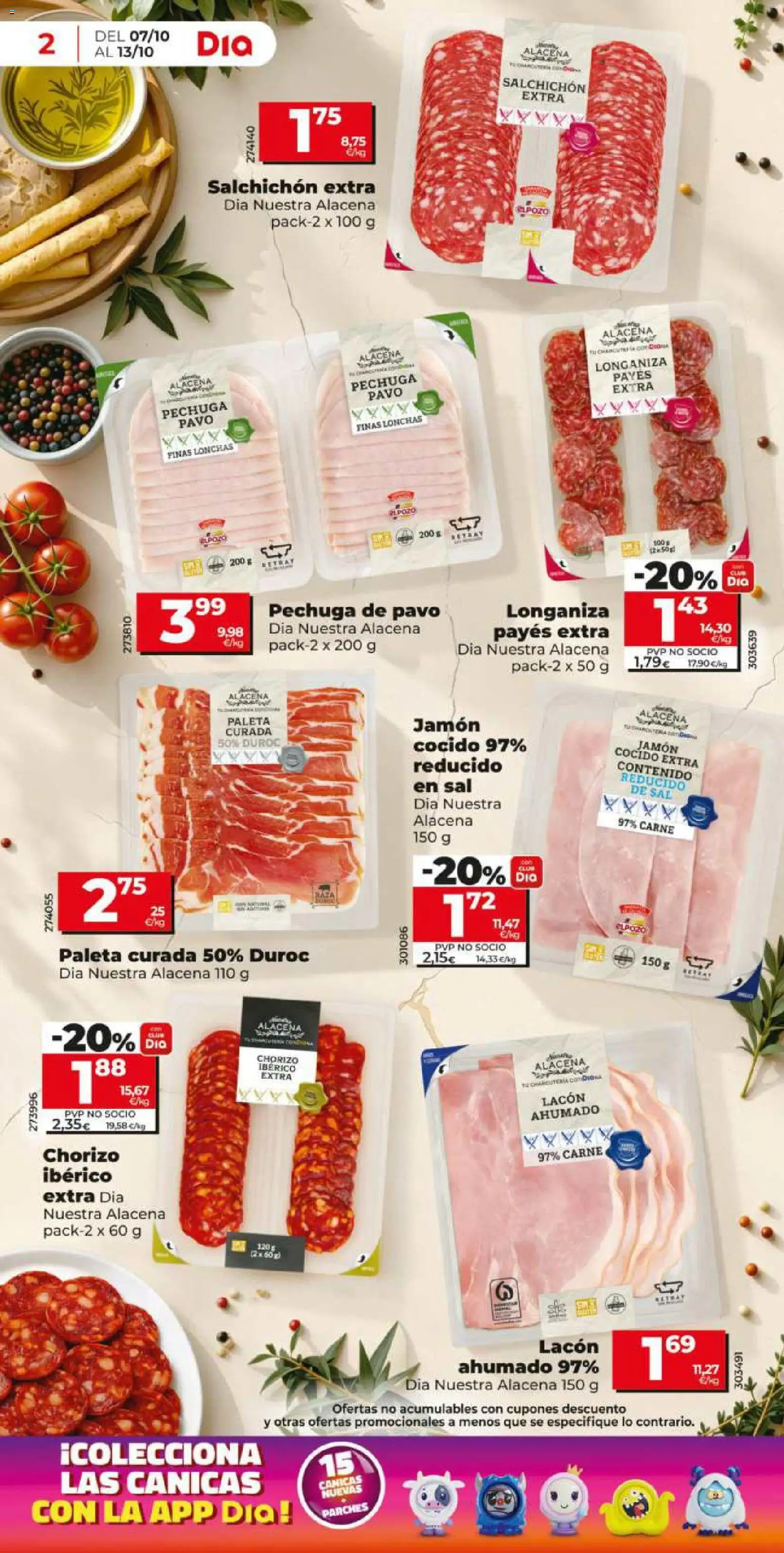 Dia - folleto │ válido desde el 07/10/2026 | Página: 2 | Productos: Jamón, Longaniza, Sal, Pavo