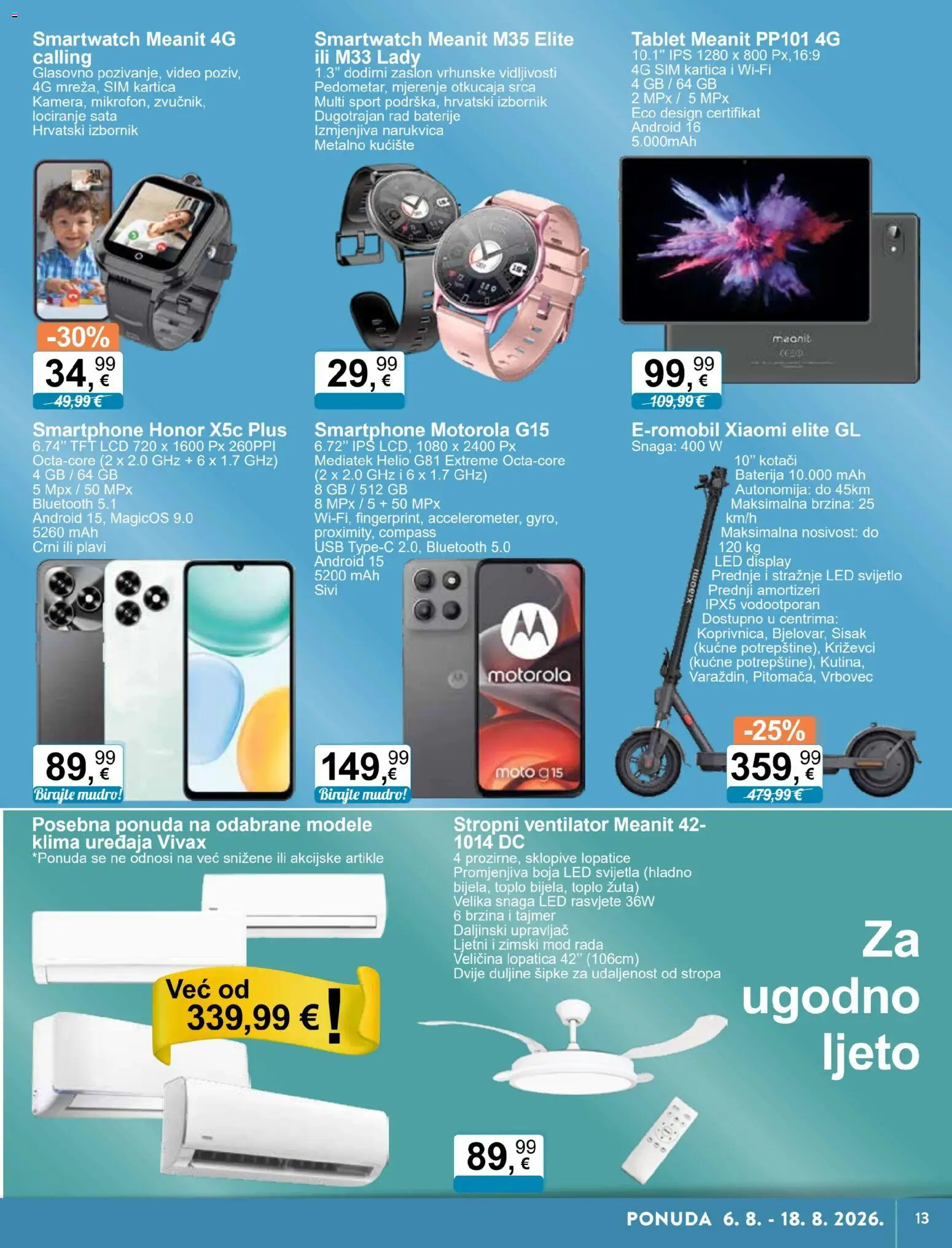 KTC katalog | vrijedi od 06.08.2026 | Stranica: 3 | Proizvodi: Smartwatch, Tablet, Video, USB