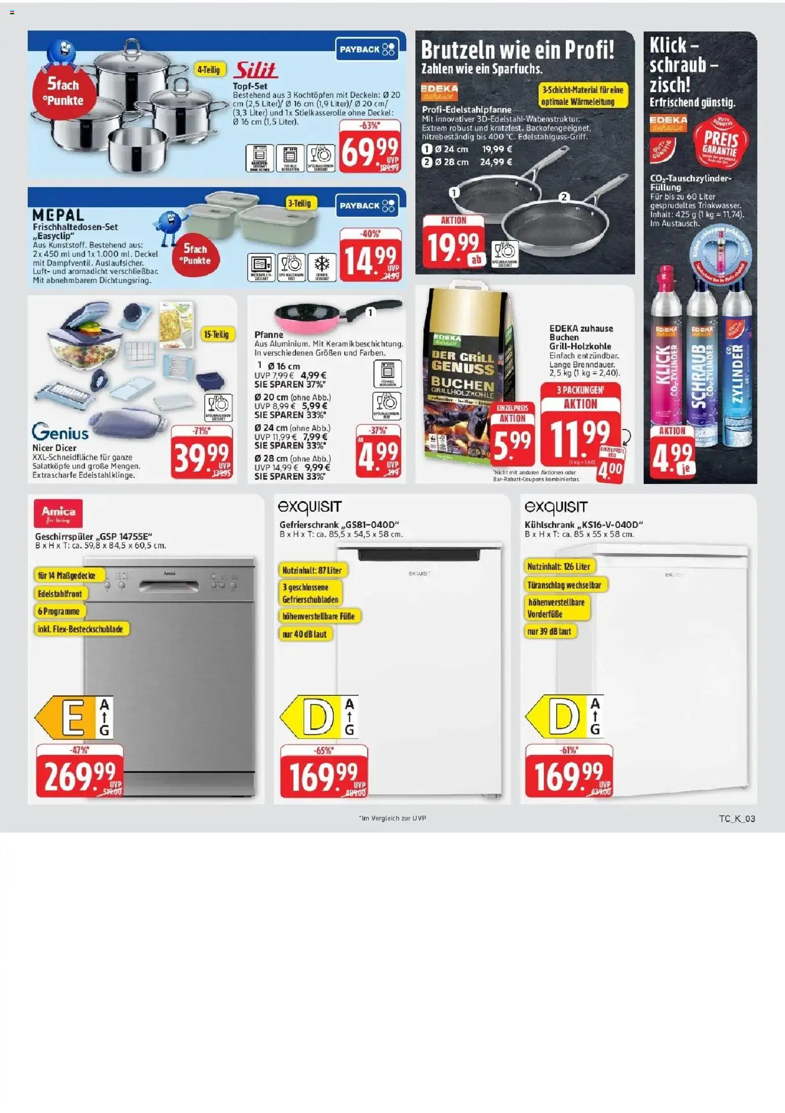 Marktkauf Prospekt Wörth Am Rhein (ab 31.08.2026) » Angebote online | Seite: 71 | Produkte: Gefrierschrank, Geschirrspüler, Grill, Kühlschrank
