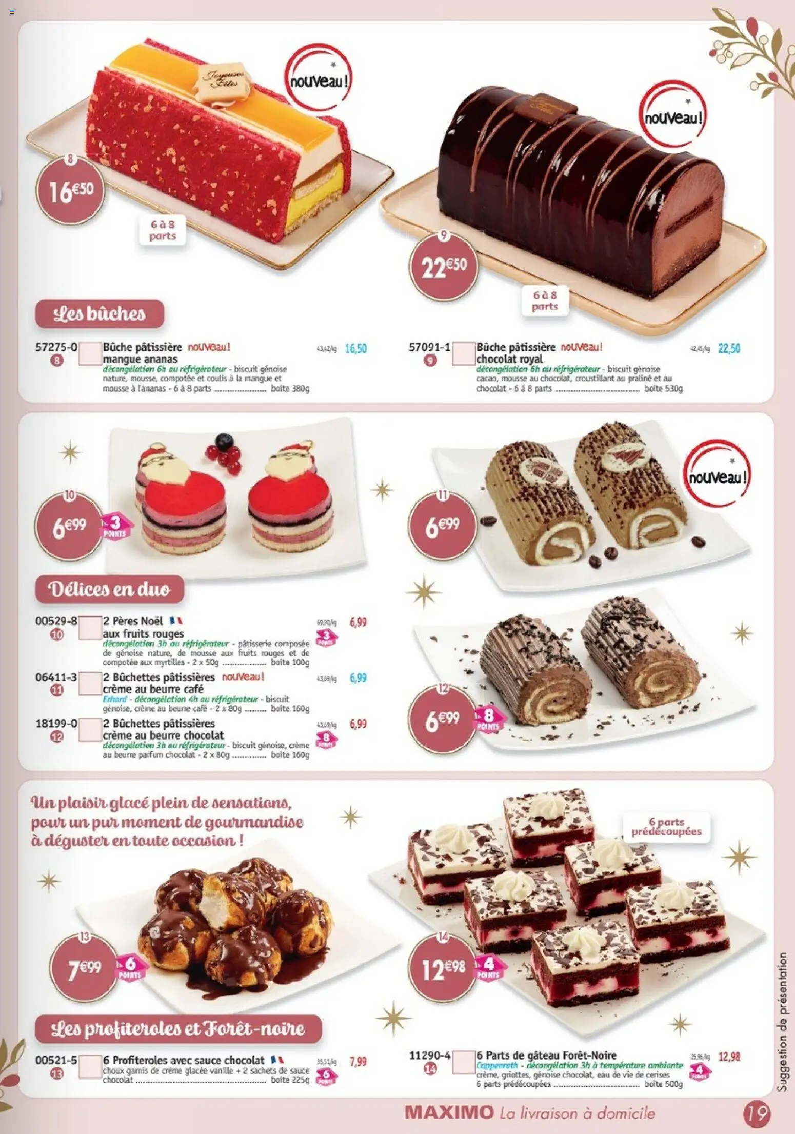 {H1} | Page: 19 | Produits: Myrtilles, Cerises, Gâteau, Crème